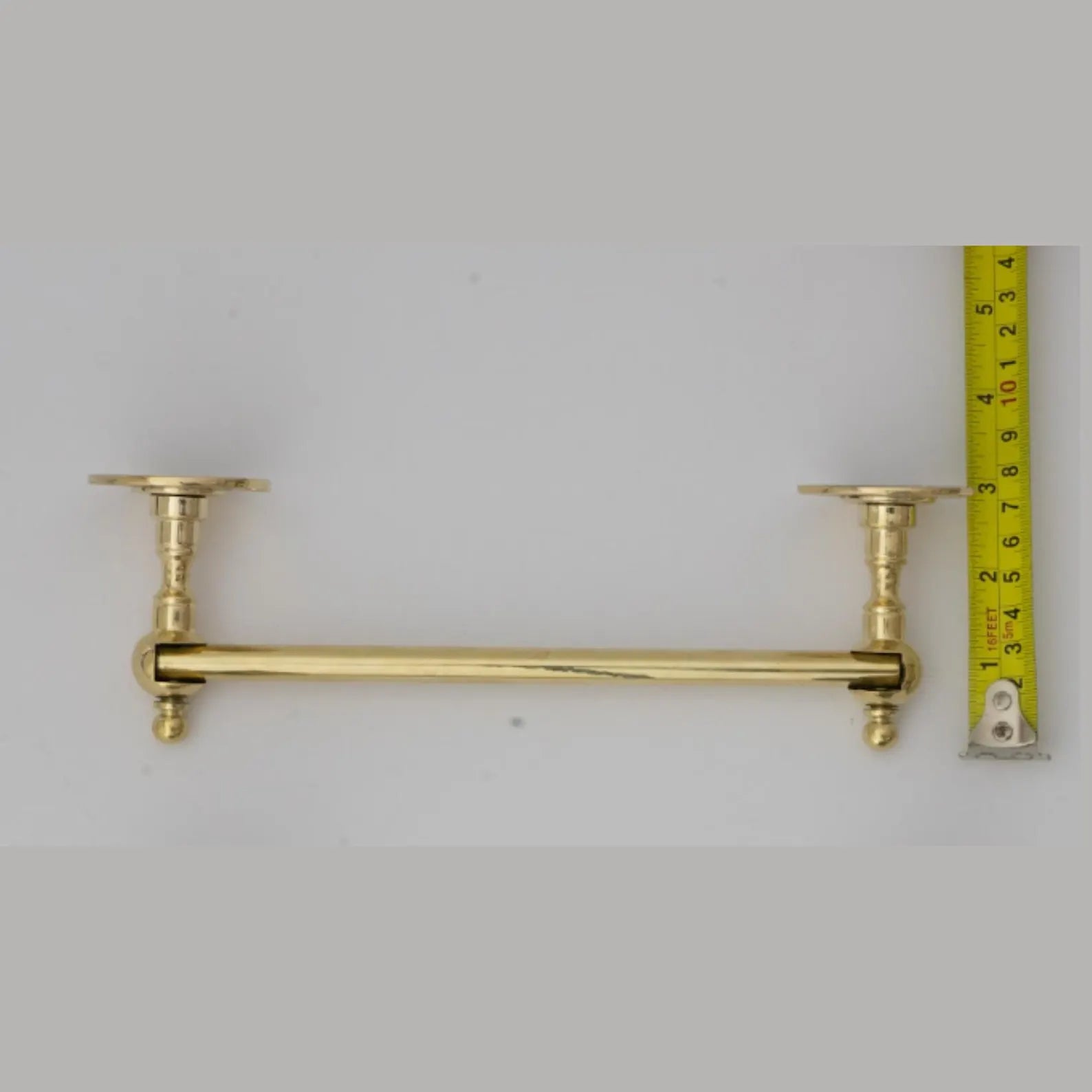 Unlacquered Brass Toilet Paper Holder, Vintage Bathroom Hardware
