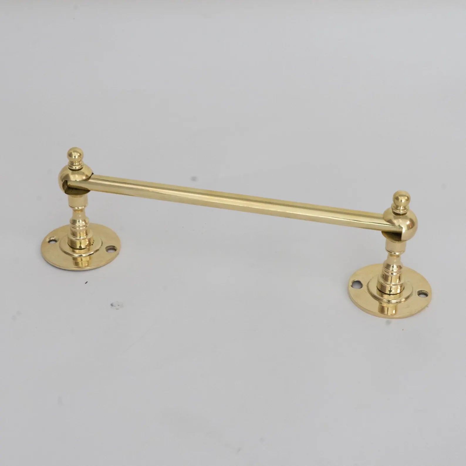 Unlacquered Brass Toilet Paper Holder, Vintage Bathroom Hardware