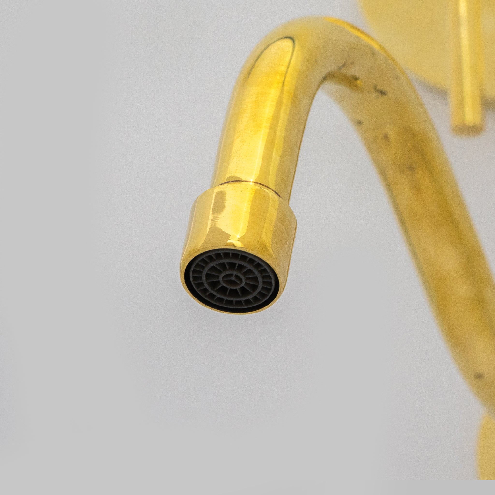 Antique Brass Tub Filler, Wall Mount Solid Brass Tub Faucet