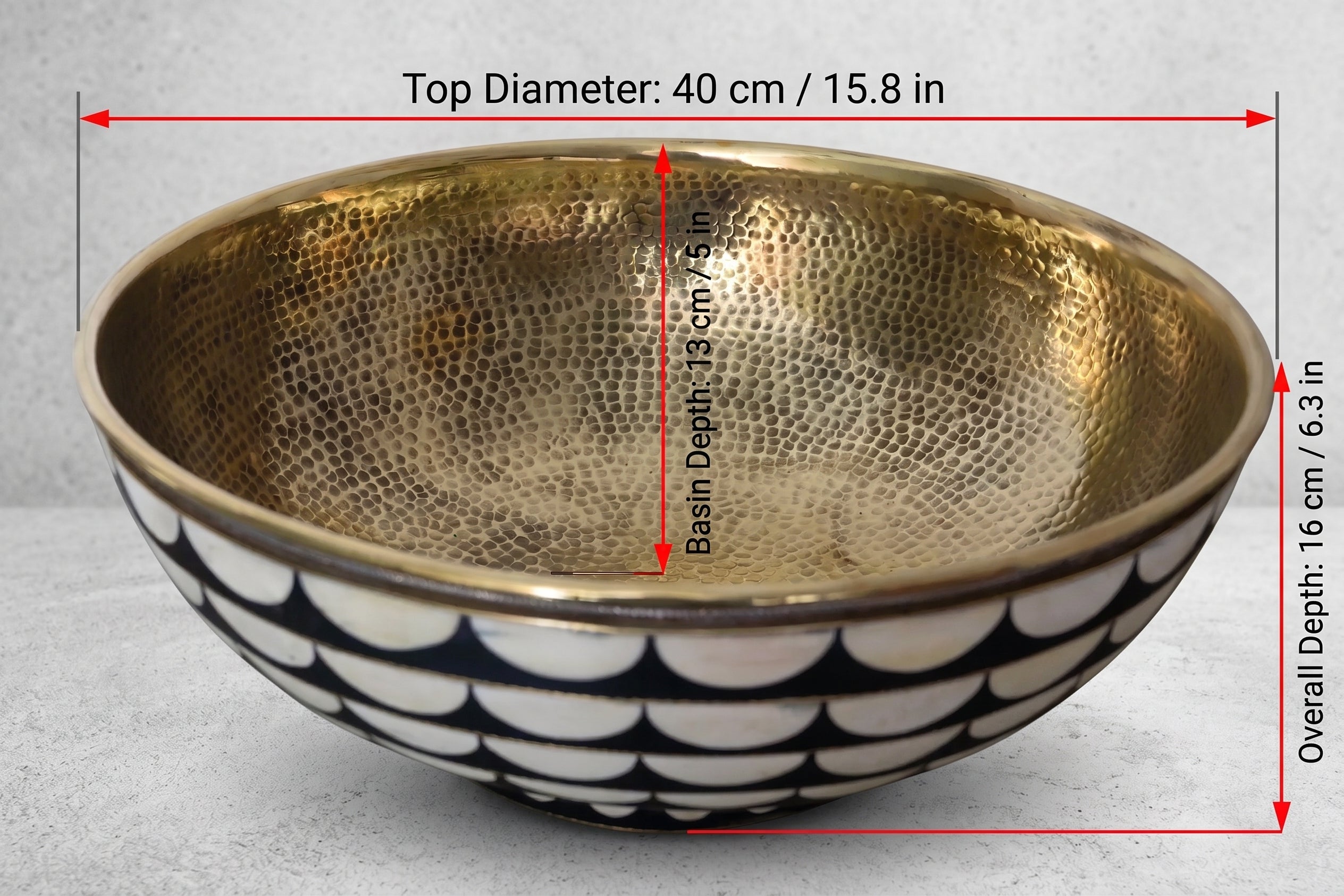 Wood And Brass Bathroom Sink, Vanity Vessel Sink