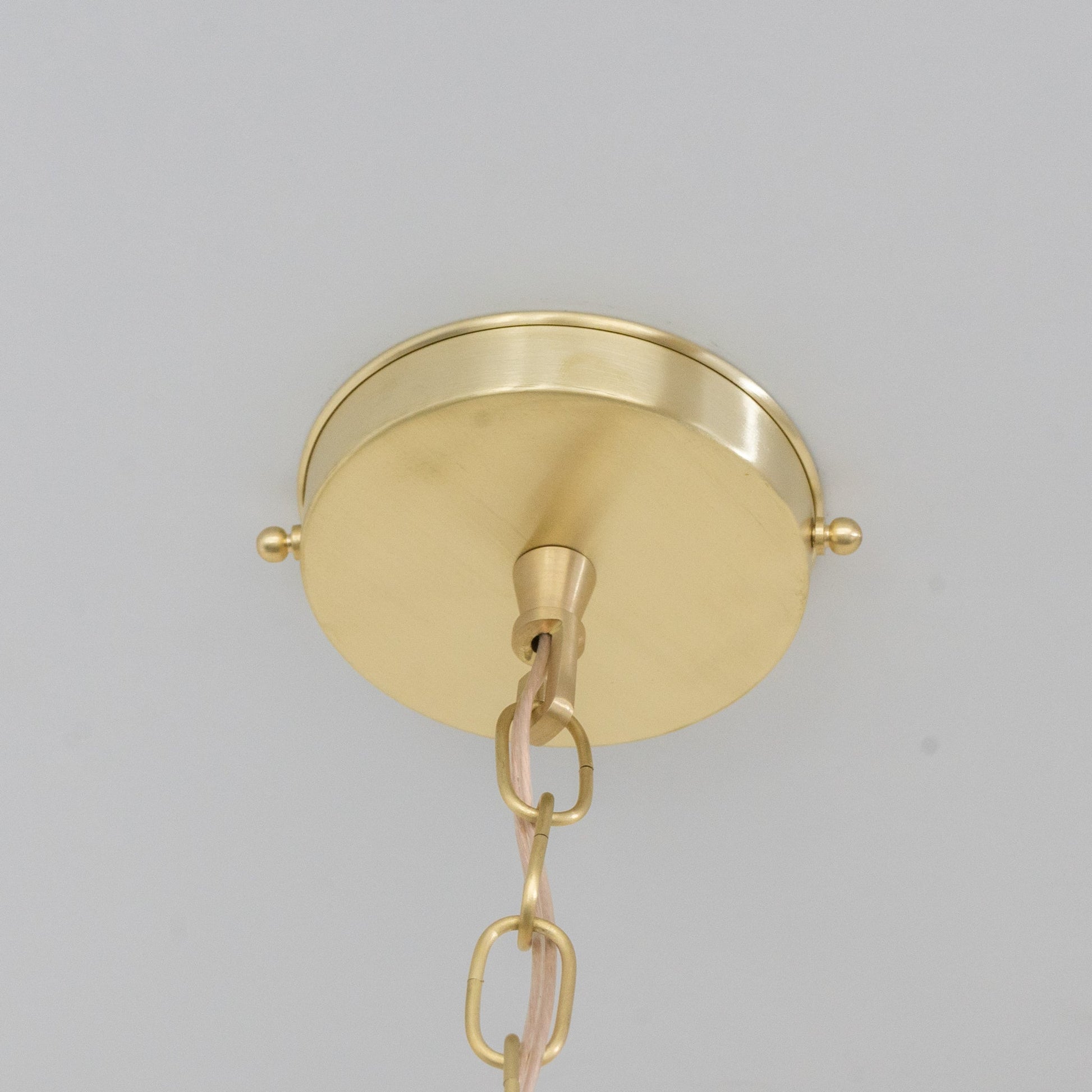 Aged Brass Cone Pendant Light - Industrial Hand - Hammered Tapered Lamp - Insideast