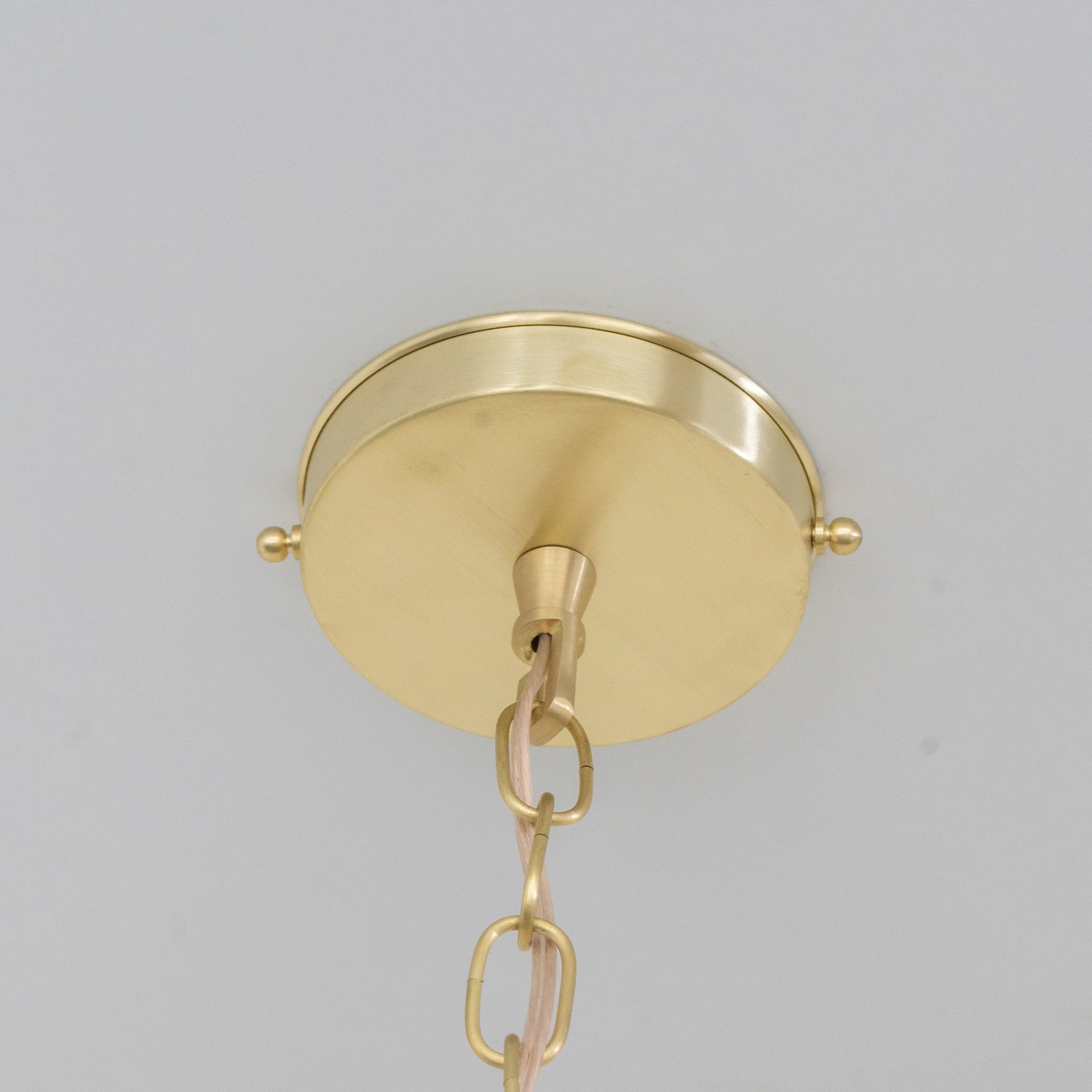 Aged Brass Cone Pendant Light - Industrial Hand - Hammered Tapered Lamp - Insideast