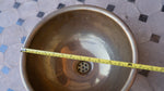 Load image into Gallery viewer, Antique Brass Bowl Vessel Sink Engraved Bathroom Vanity Basin, Gold Vintage Engraved Sink

