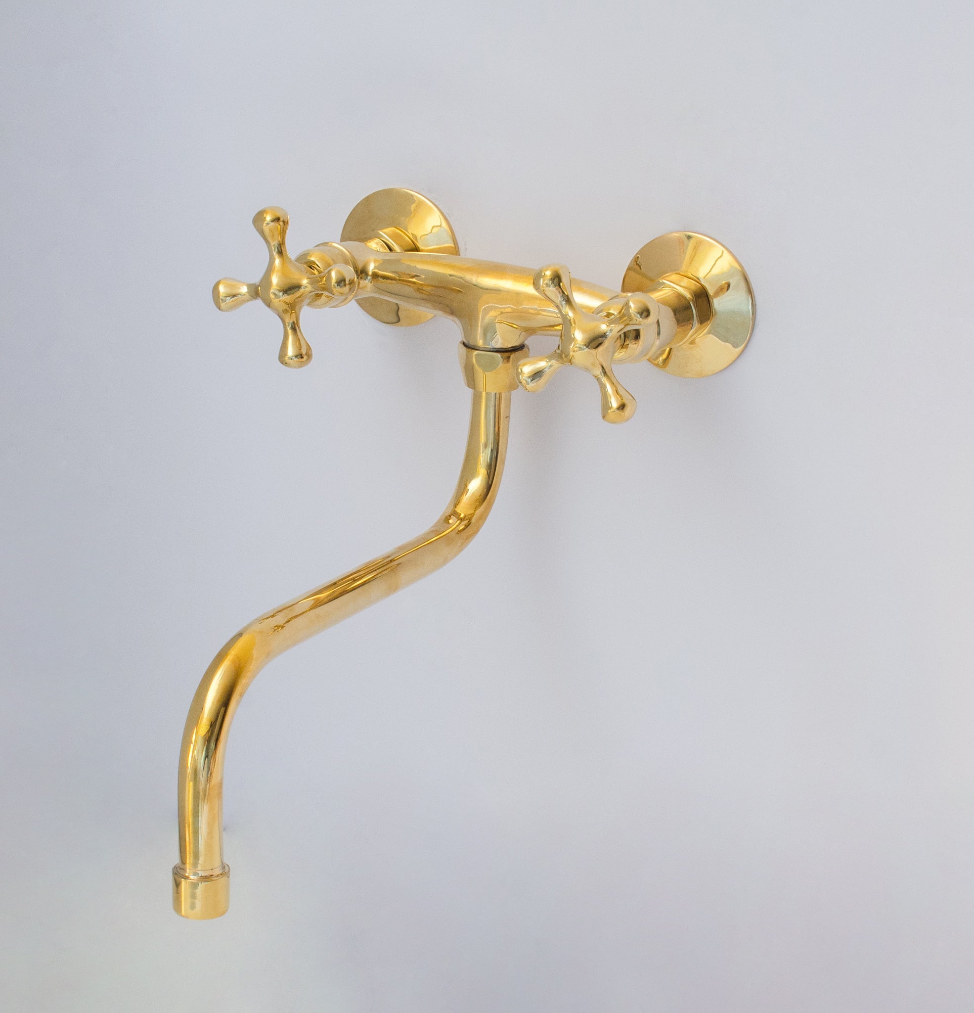 Antique Brass Kitchen Faucet – Wall Kitchen Faucet - Insideast