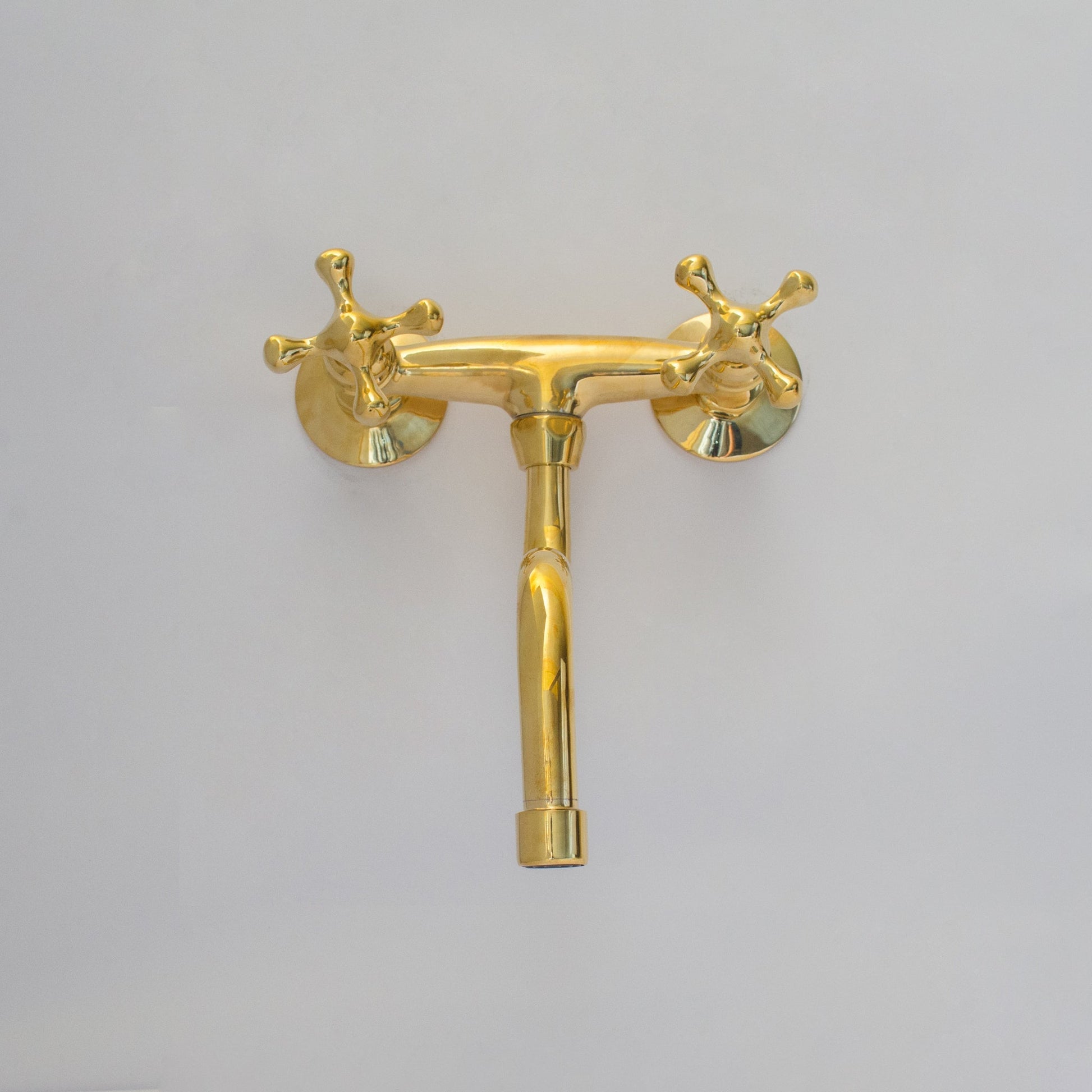 Antique Brass Kitchen Faucet – Wall Kitchen Faucet - Insideast