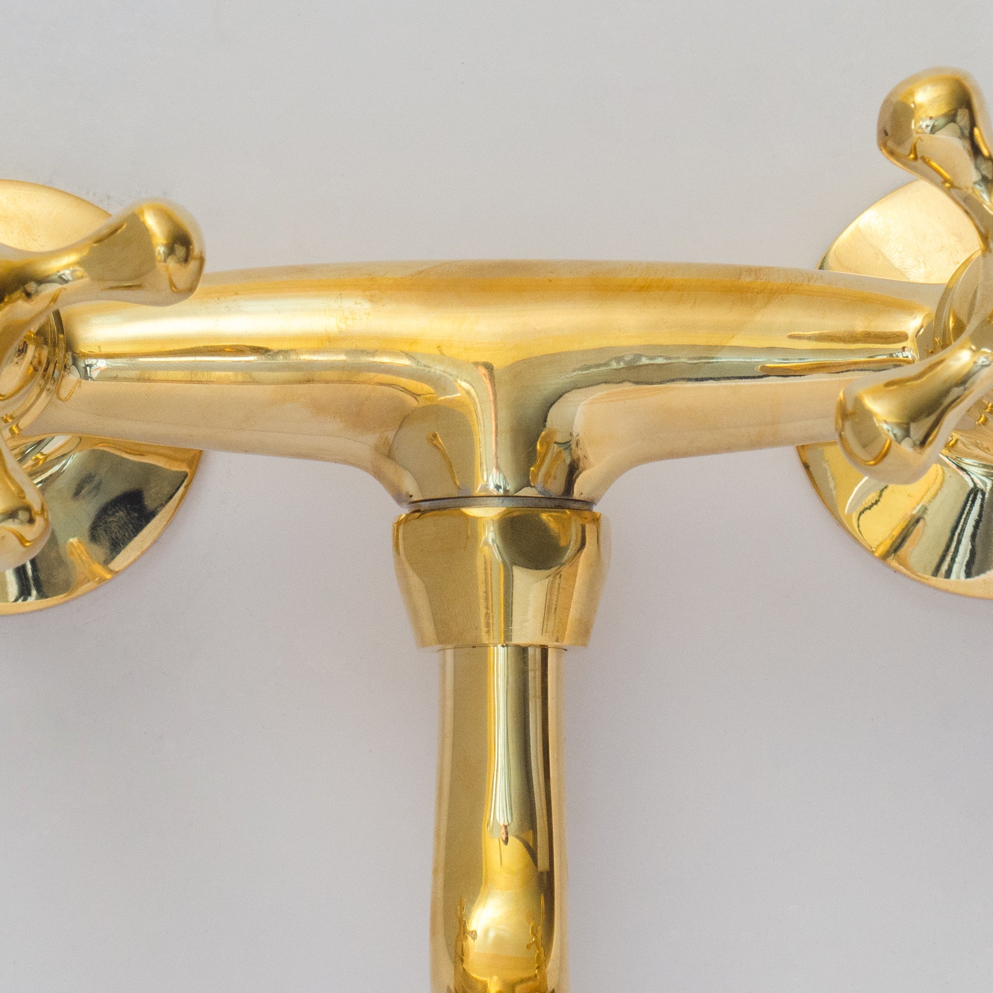 Antique Brass Kitchen Faucet – Wall Kitchen Faucet - Insideast