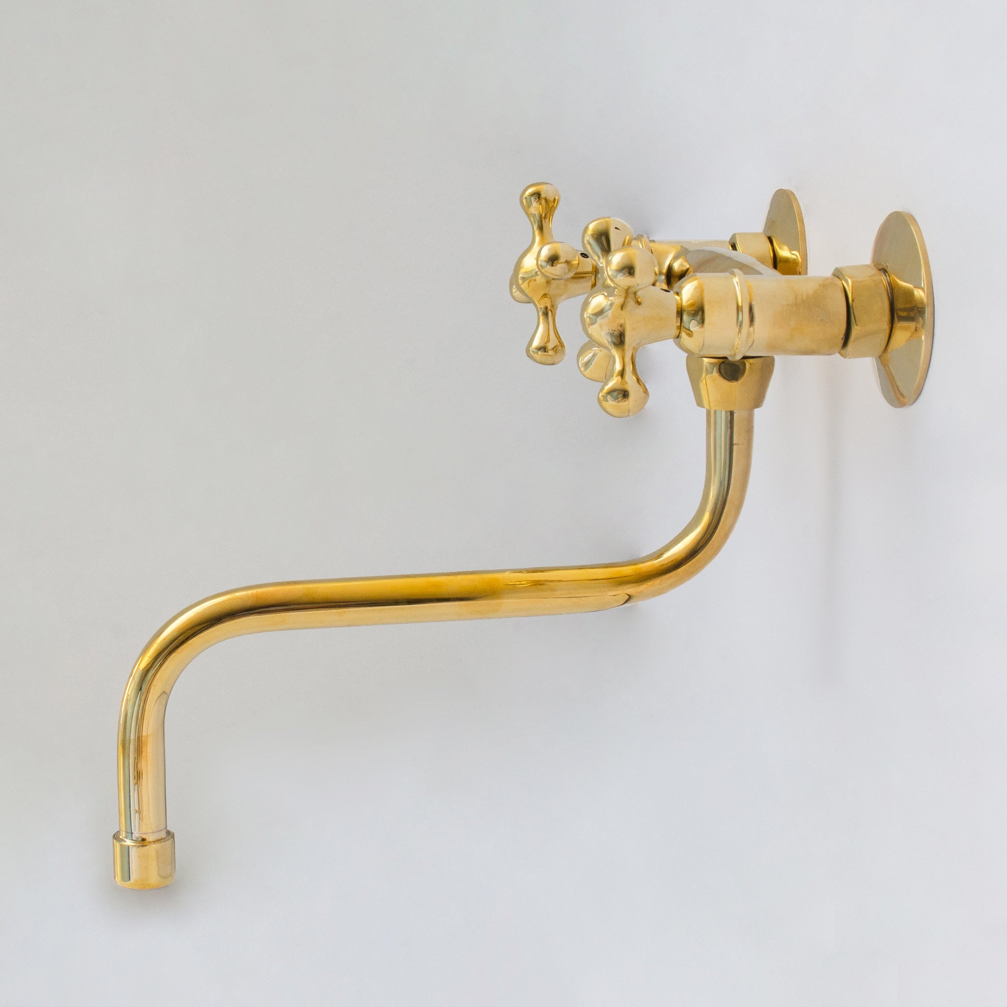 Antique Brass Kitchen Faucet – Wall Kitchen Faucet - Insideast