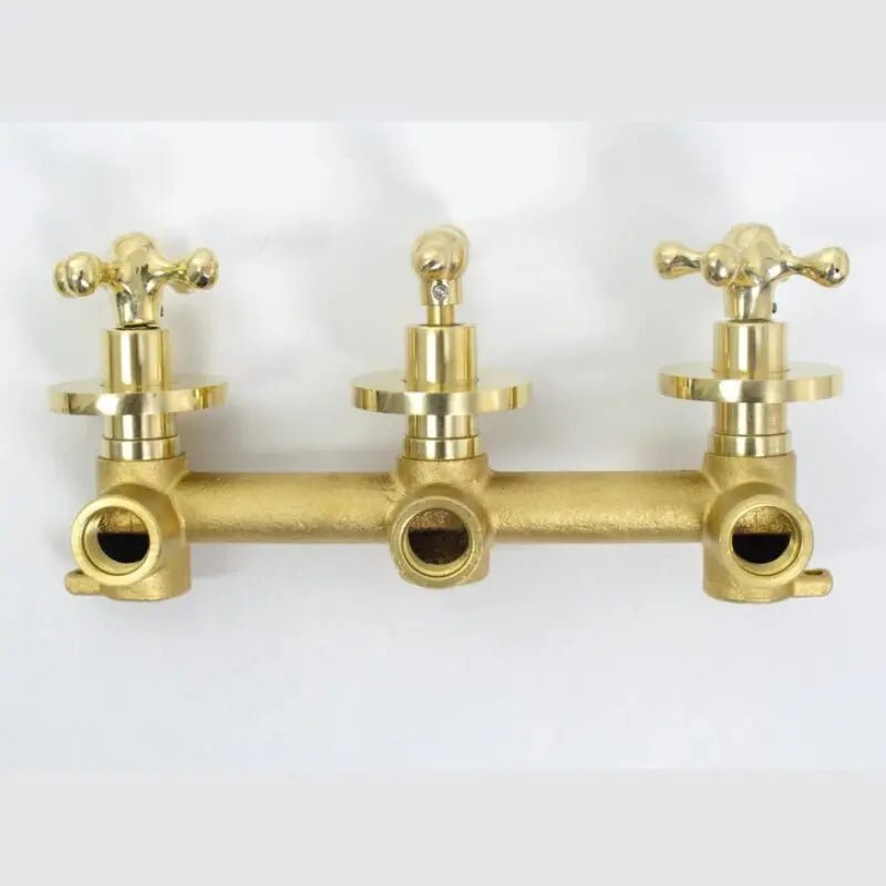 Antique Brass Shower Fixtures – Brass Shower Set - Insideast