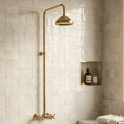 Antique Brass Shower Fixtures – Brass Shower System - Insideast