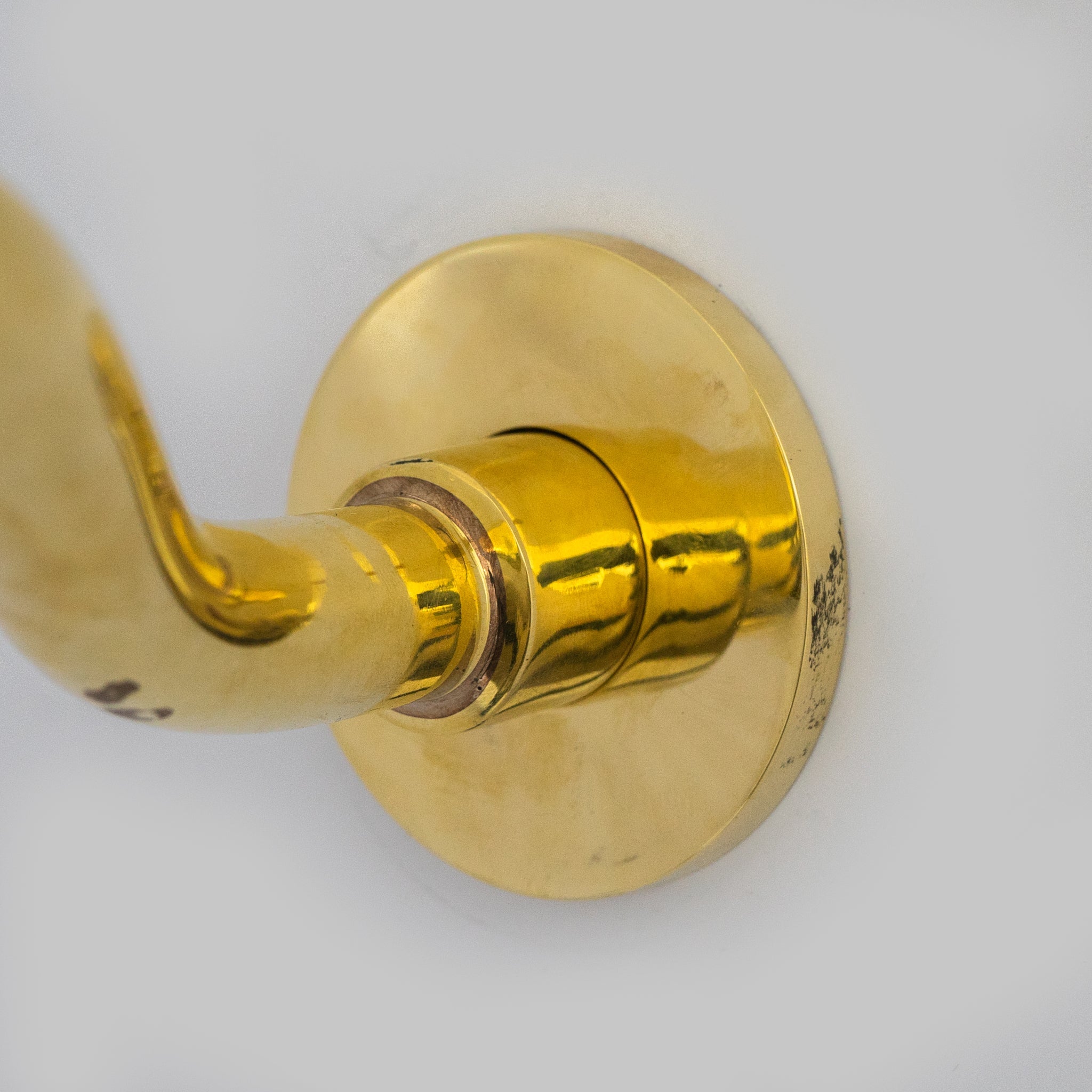 Antique Brass Tub Filler, Wall Mount Solid Brass Tub Faucet - Insideast