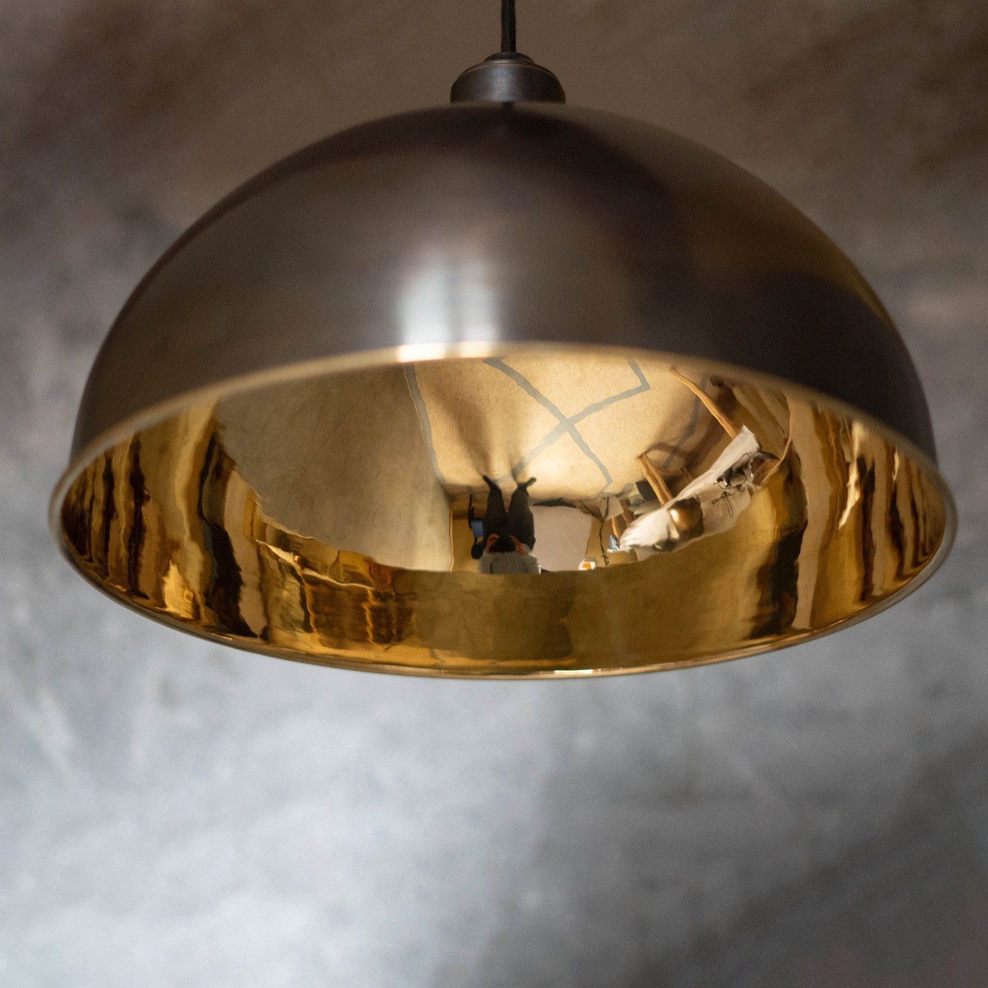 Antique Bronze Pendant Light, Bronze Dome Pendant, Antique Ceiling Lampshade - Insideast