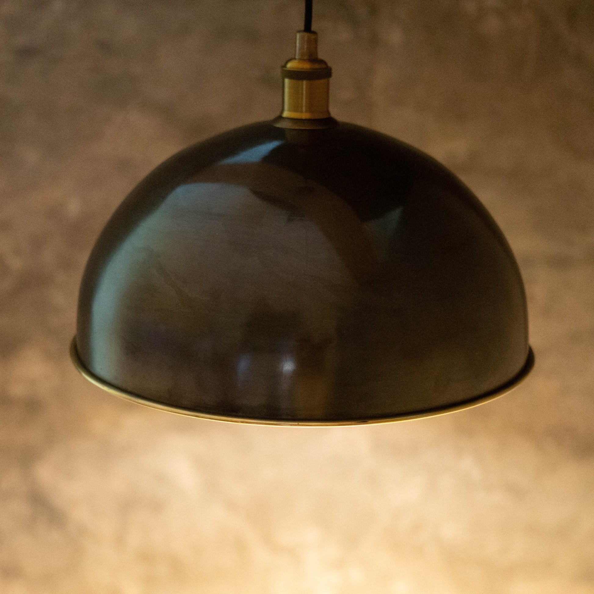Antique Bronze Pendant Light, Bronze Dome Pendant, Antique Ceiling Lampshade - Insideast