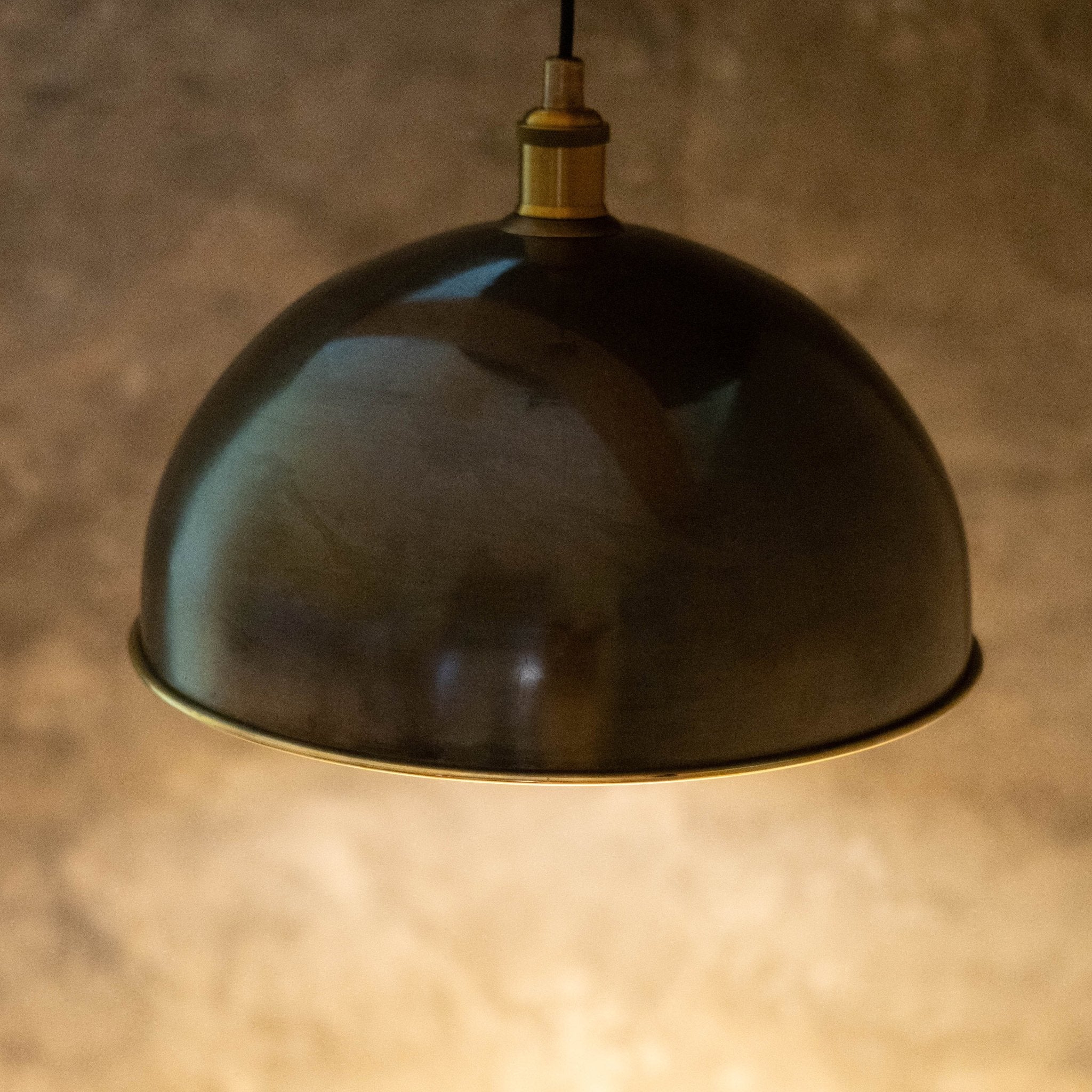 Antique Bronze Pendant Light, Bronze Dome Pendant, Antique Ceiling Lampshade - Insideast
