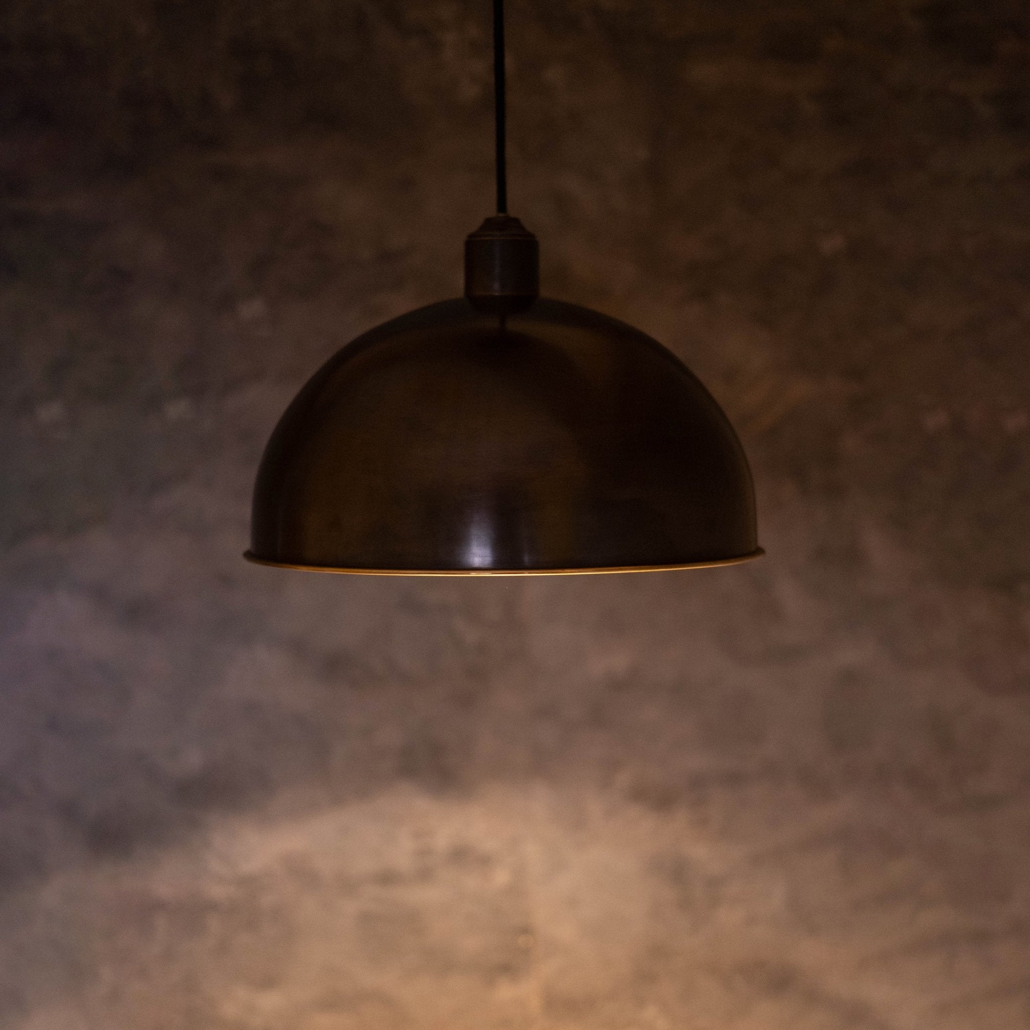 Antique Bronze Pendant Light, Bronze Dome Pendant, Antique Ceiling Lampshade - Insideast