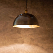 Antique Bronze Pendant Light, Bronze Dome Pendant, Antique Ceiling Lampshade - Insideast