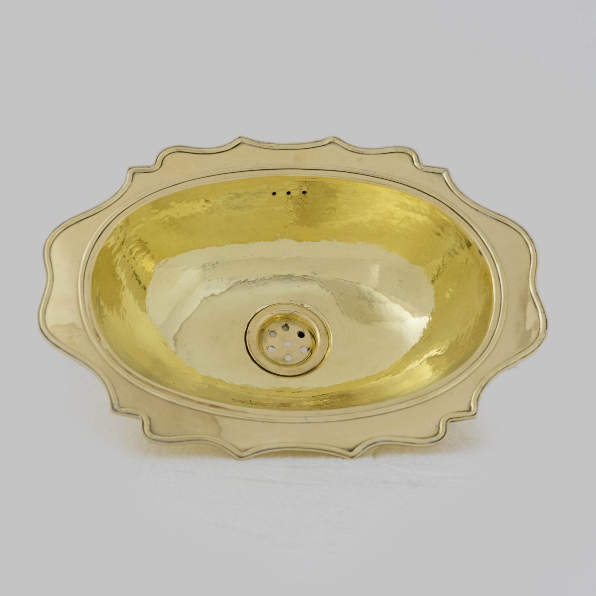 Antique Solid Brass Sink, Unlacquered Exposed Oval Bathroom Sink, Bathroom Vessel sink - Insideast