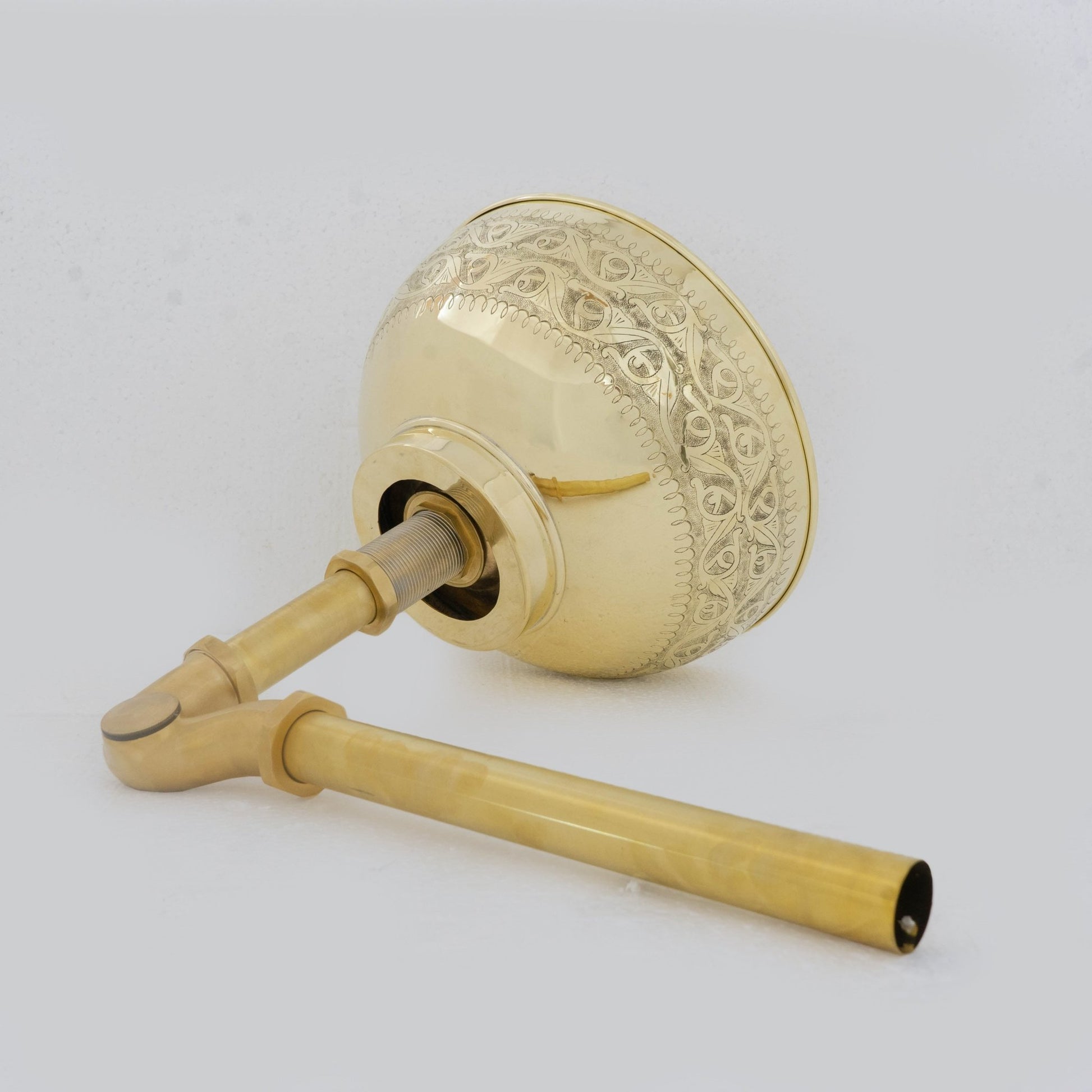 Brass Bathroom Sink, Bowl Vessel Sink, Vanity Basin Sink, Hand Hammered and Hand Engraved - Insideast