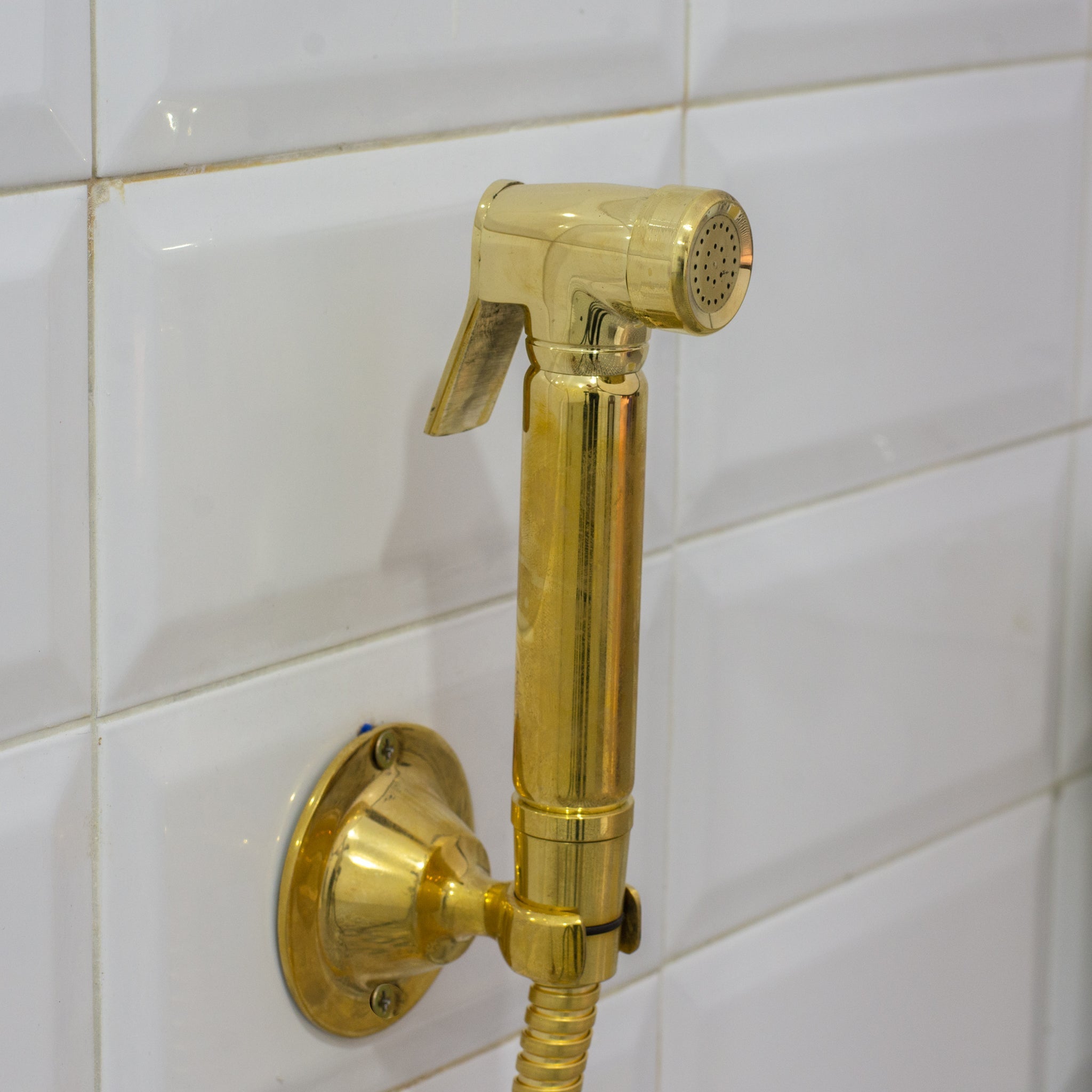 Brass Handheld Bidet Sprayer, Bathroom Bidet Hose Set, Toilet Spray Nozzle, Wall Mount Bidet - Insideast
