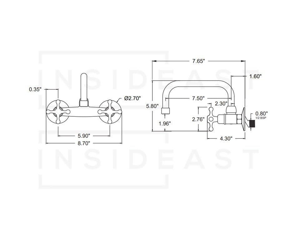 Brass Kitchen Faucet – Vintage Brass Kitchen Faucet - Insideast