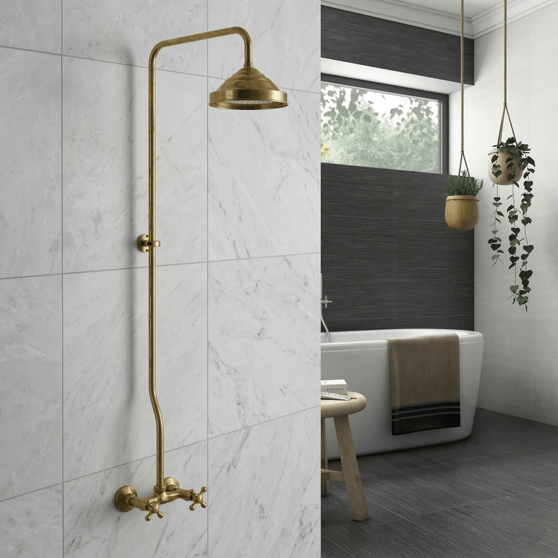 Brass Shower – Brass Shower Fixtures - Insideast