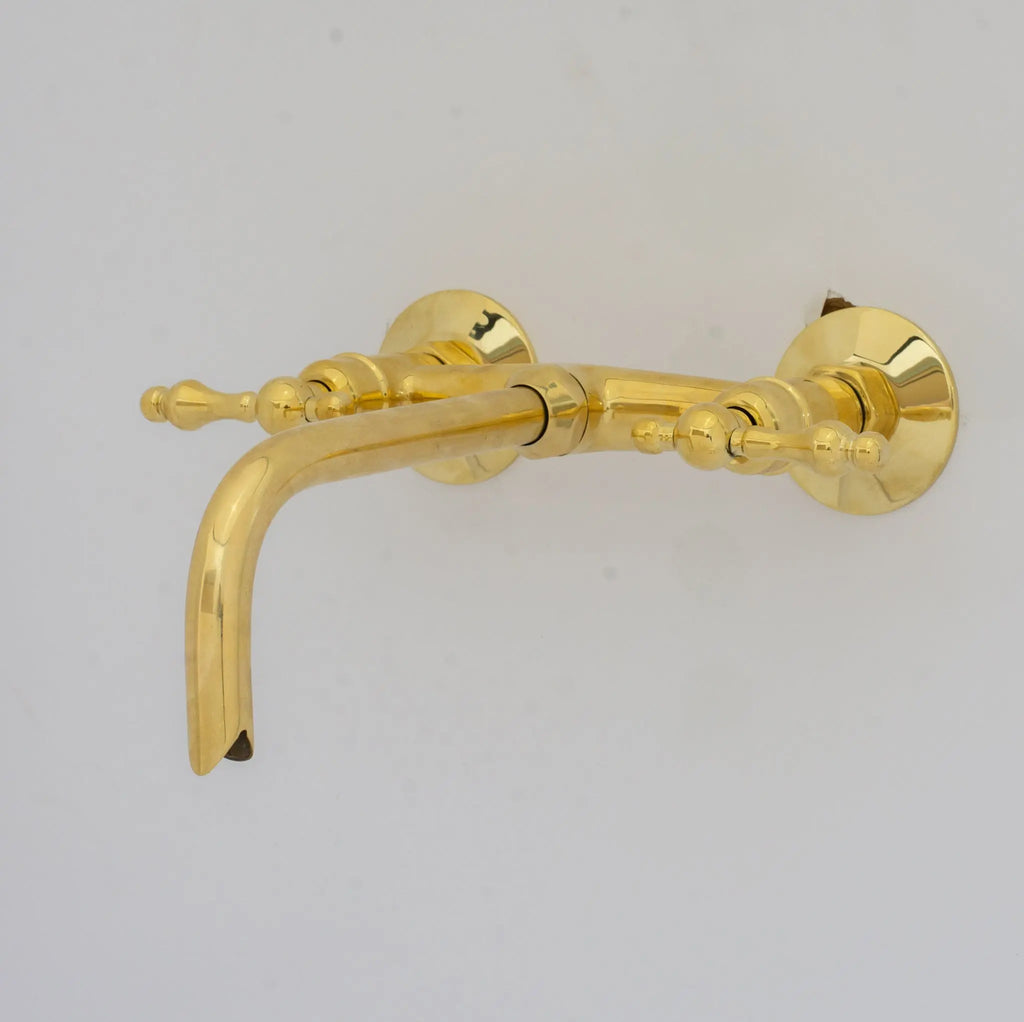 Brass Wall Mount Faucet – Antique Brass Bathroom Faucet