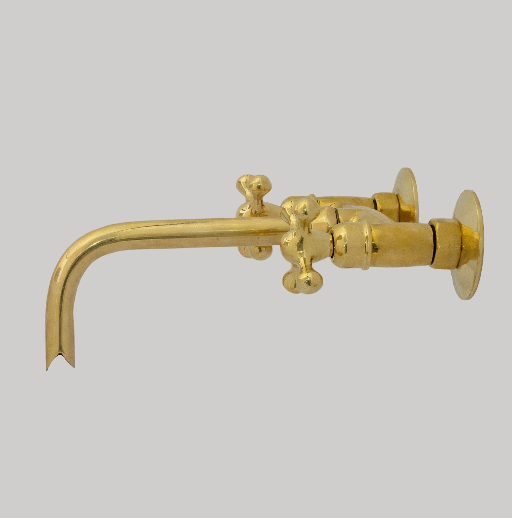 Brass Wall Mount Faucet – Antique Brass Bathroom Faucet - Insideast