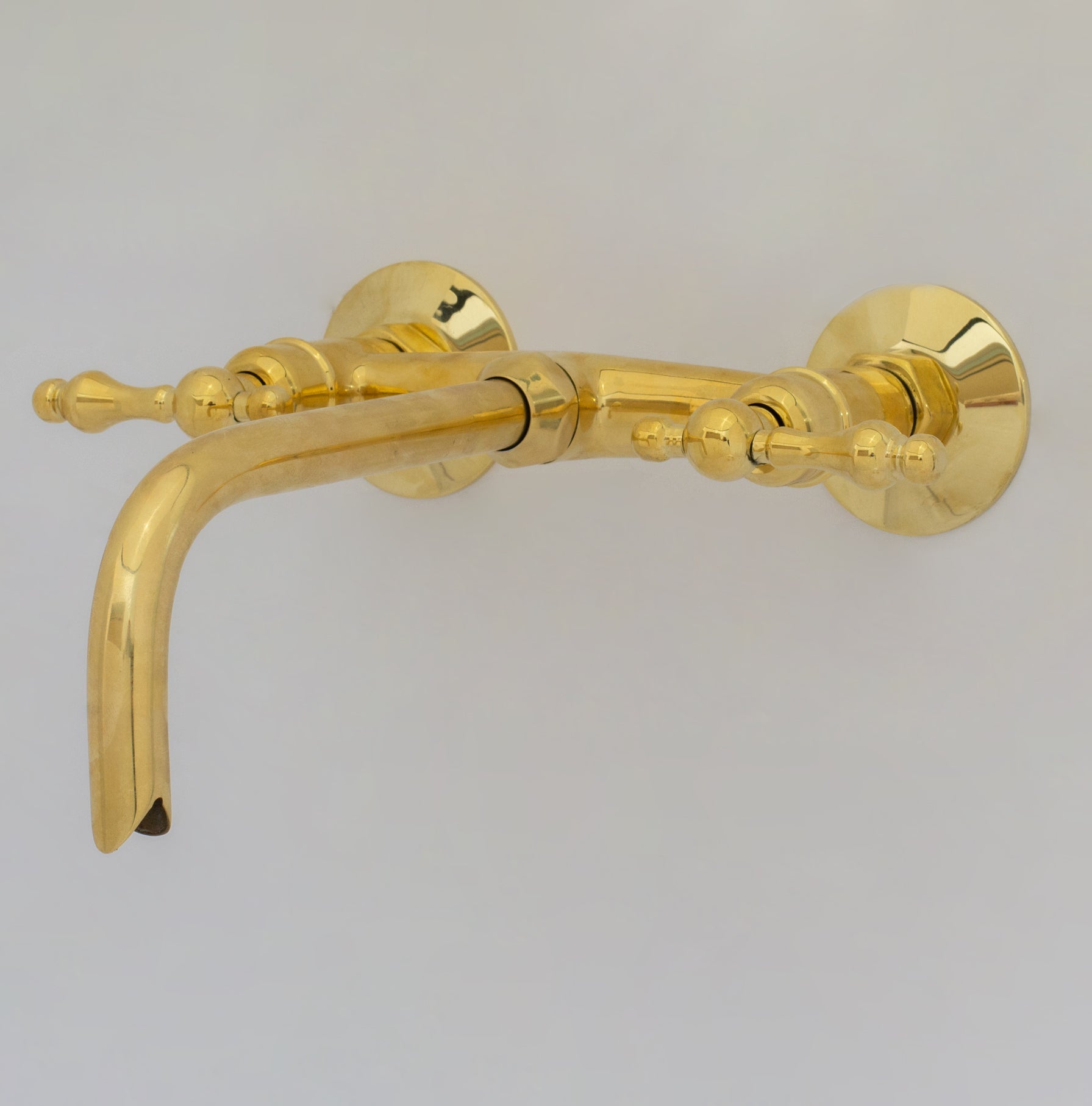 Brass Wall Mount Faucet – Antique Brass Bathroom Faucet - Insideast