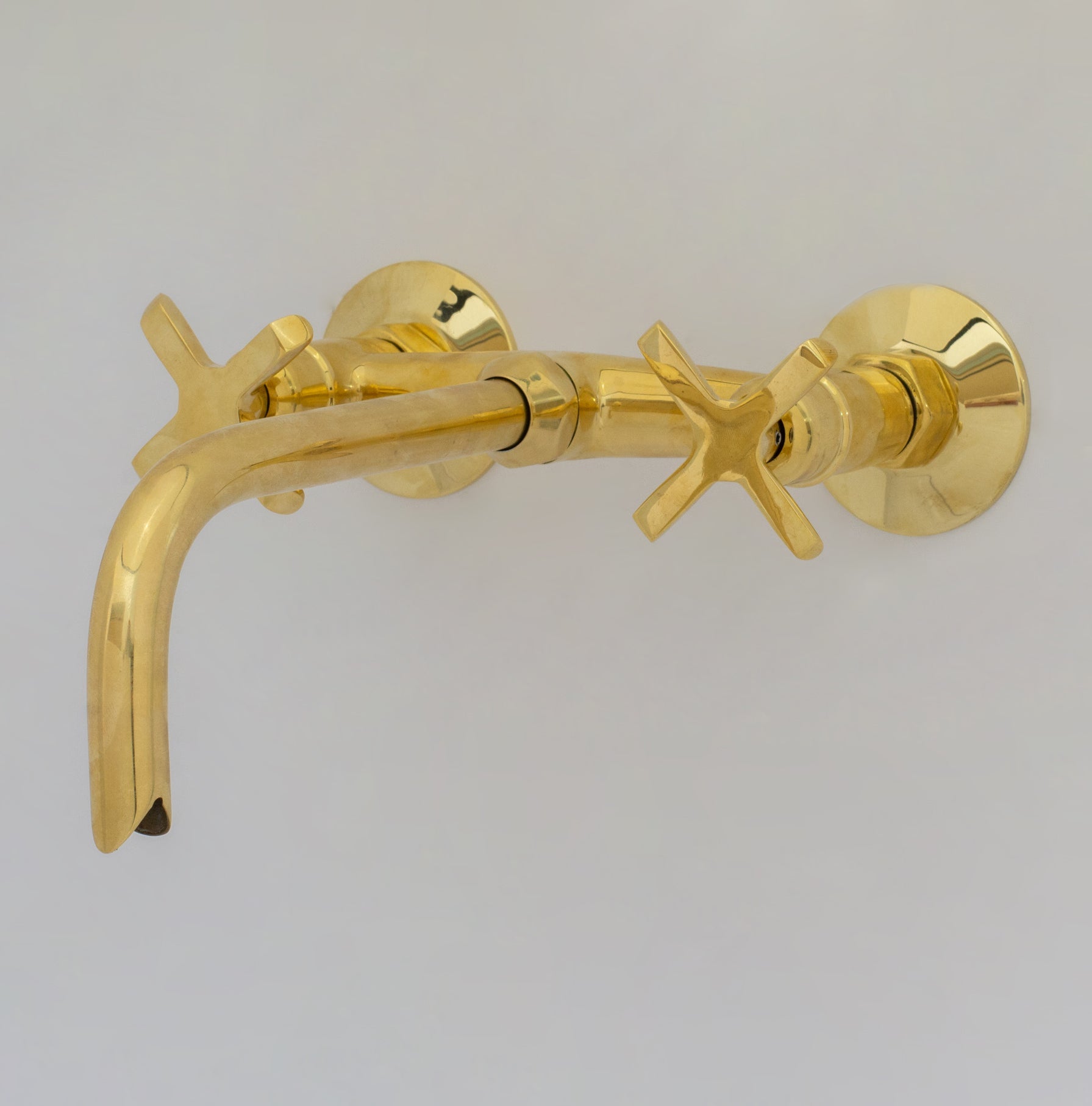 Brass Wall Mount Faucet – Antique Brass Bathroom Faucet - Insideast