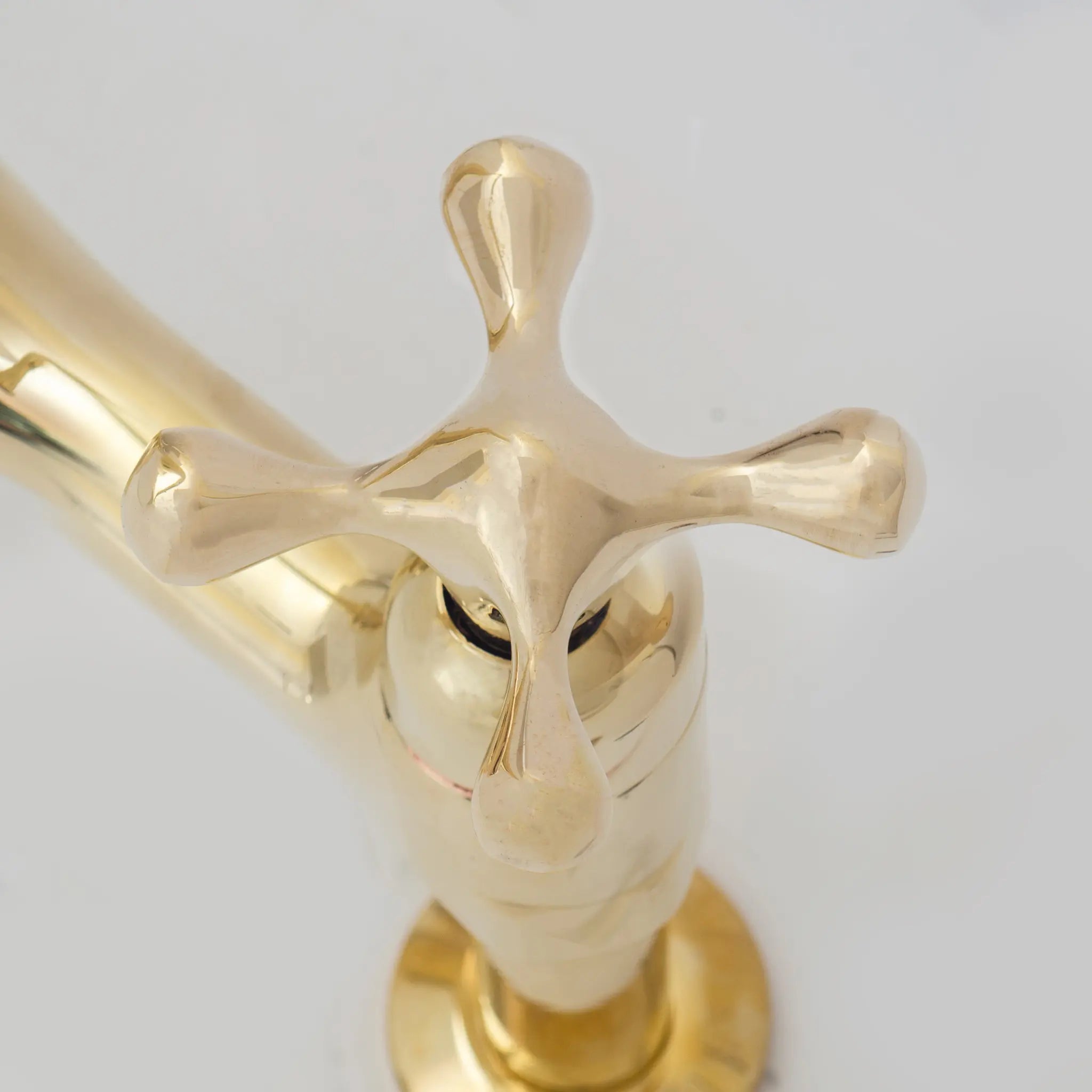 Bridgeford - Unlacquered Brass Kitchen Bridge Faucet - Insideast