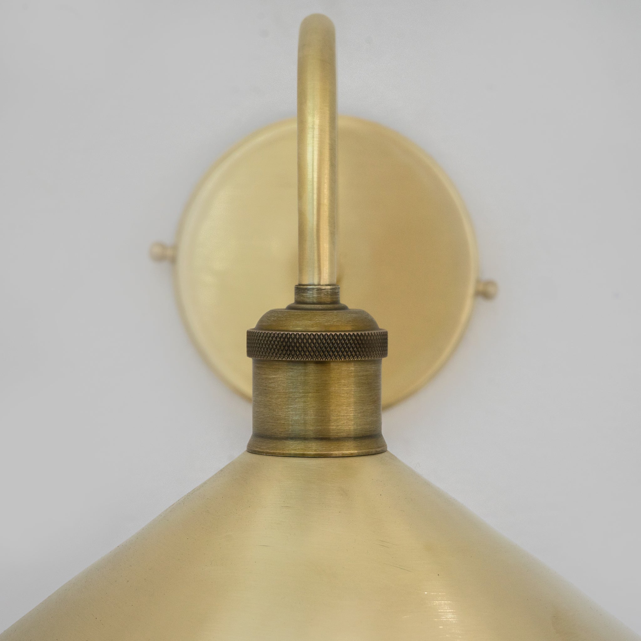 Brushed Brass Hallway Sconce, Wall Mount Lamp, Sconce Lighting Fixture - Insideast