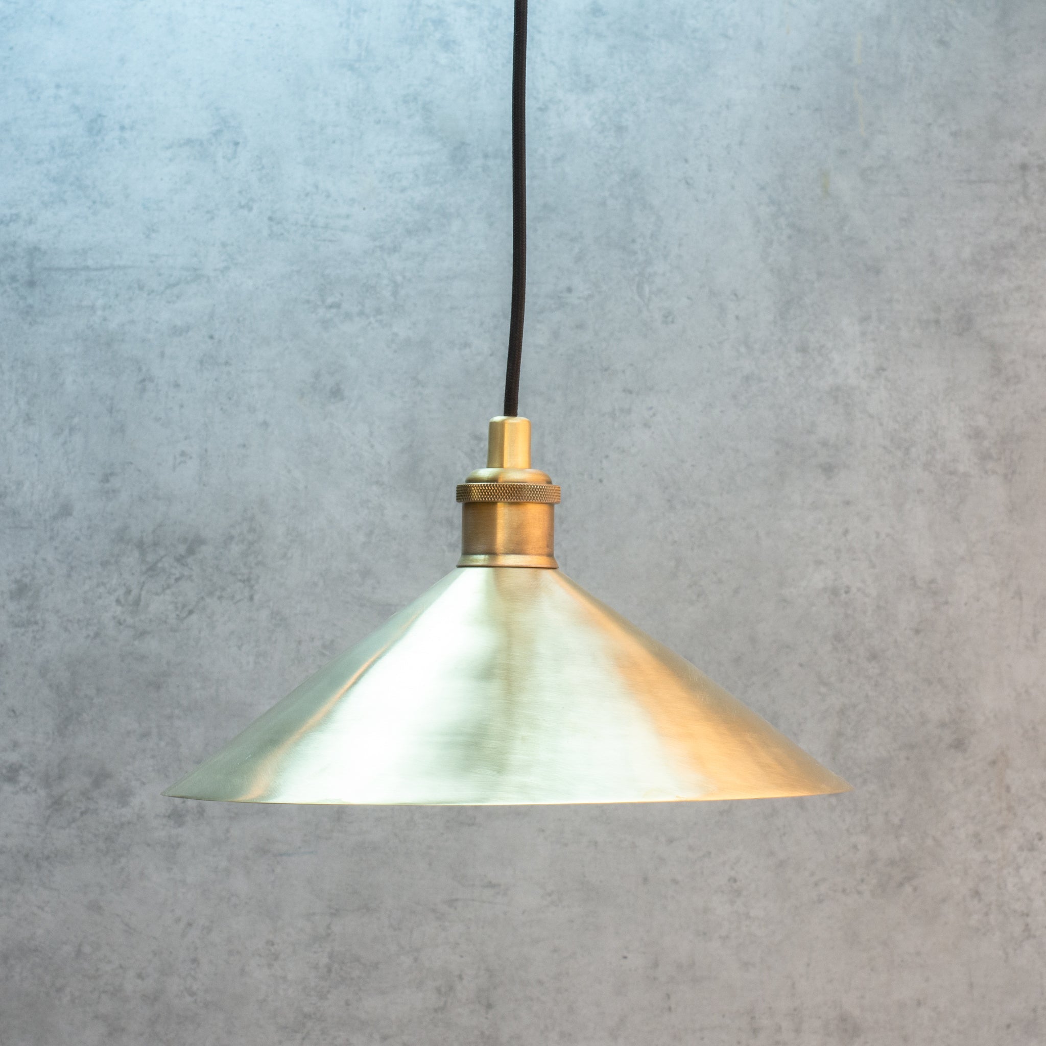 Brushed Brass Pendant Light Shade, Ceiling Mount Kitchen Island Lighting, Brass Hanging Lamp Dining Table - Insideast