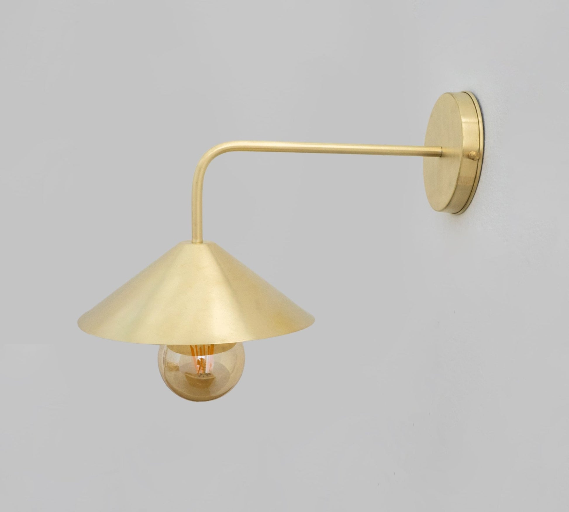 Brushed Brass Wall - Mounted Lamp, Entryway Wall Sconce Light - Insideast