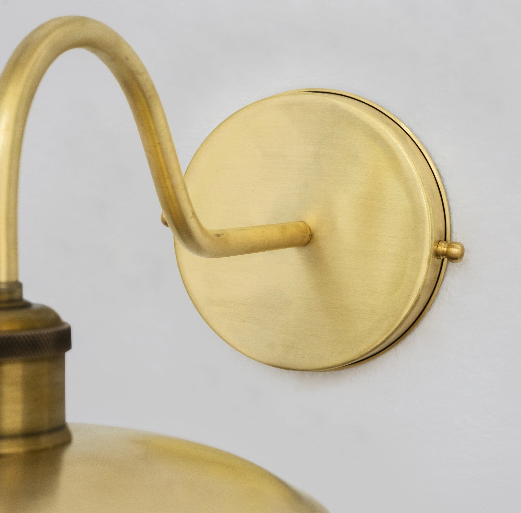 Brushed Brass Wall Sconce Light, Solid Brass Wall Lamp, Wall Lighting Fixture - Insideast