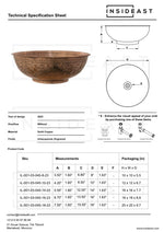 Load image into Gallery viewer, Copper Bathroom Sink, Vessel Sink, Bowl Sink, Hand Hammered and Engraved
