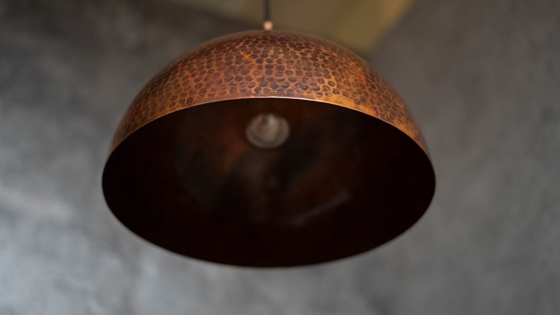 Dome - Oxidized Copper Pendant Light, Kitchen Island - Insideast