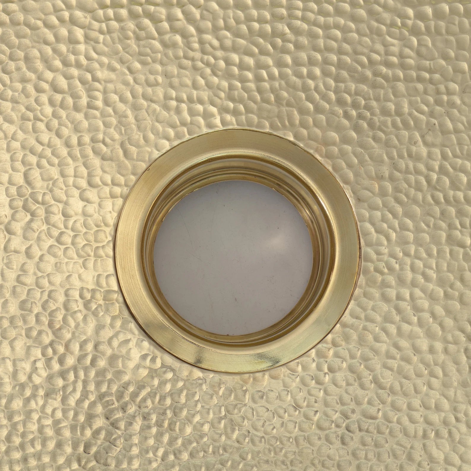 Unlacquered brass kitchen sink flange kit for a standard 3.5 inch drain hole