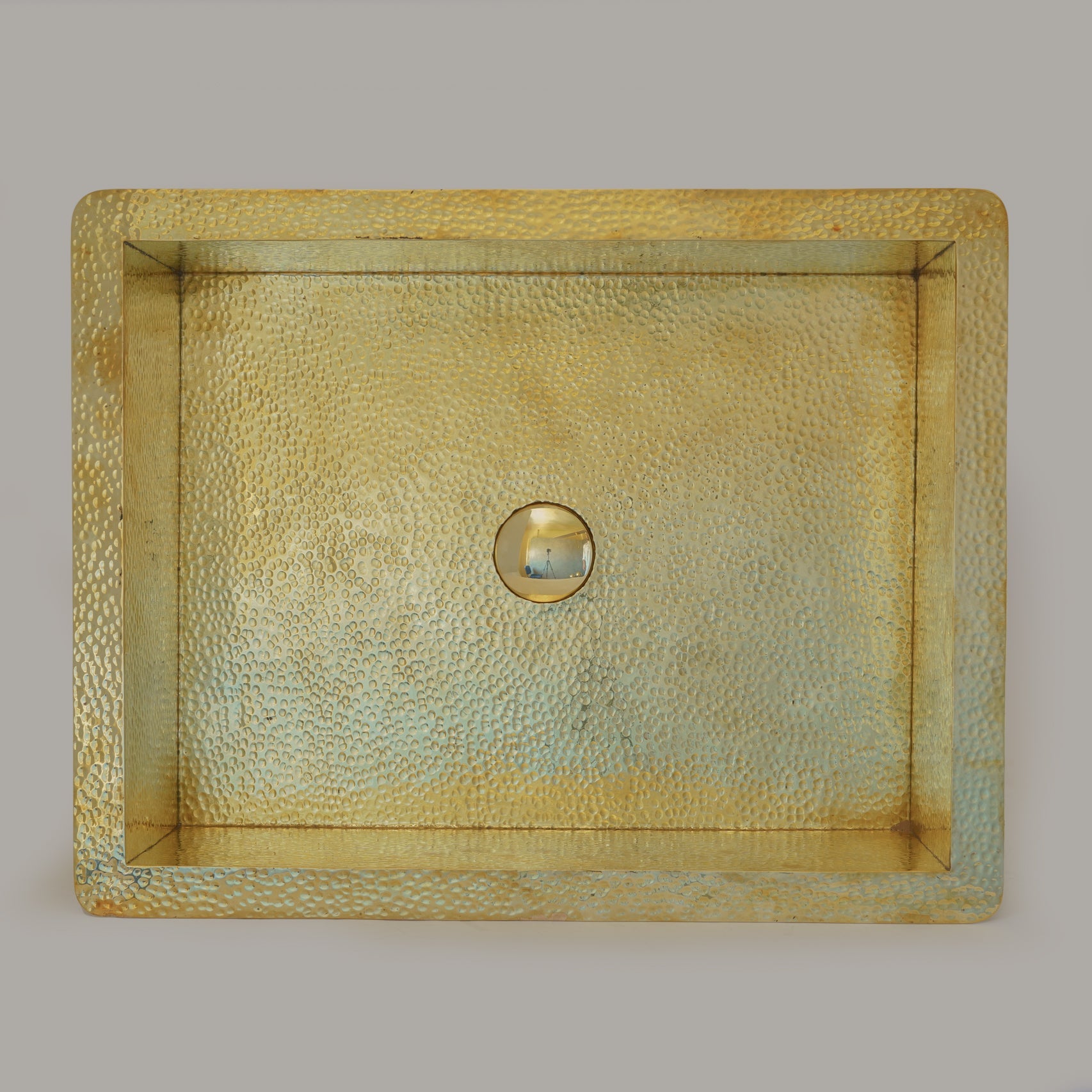 Hammered Brass Kitchen Sink – Rectangular Farmhouse & Kitchen Island Sink - Insideast