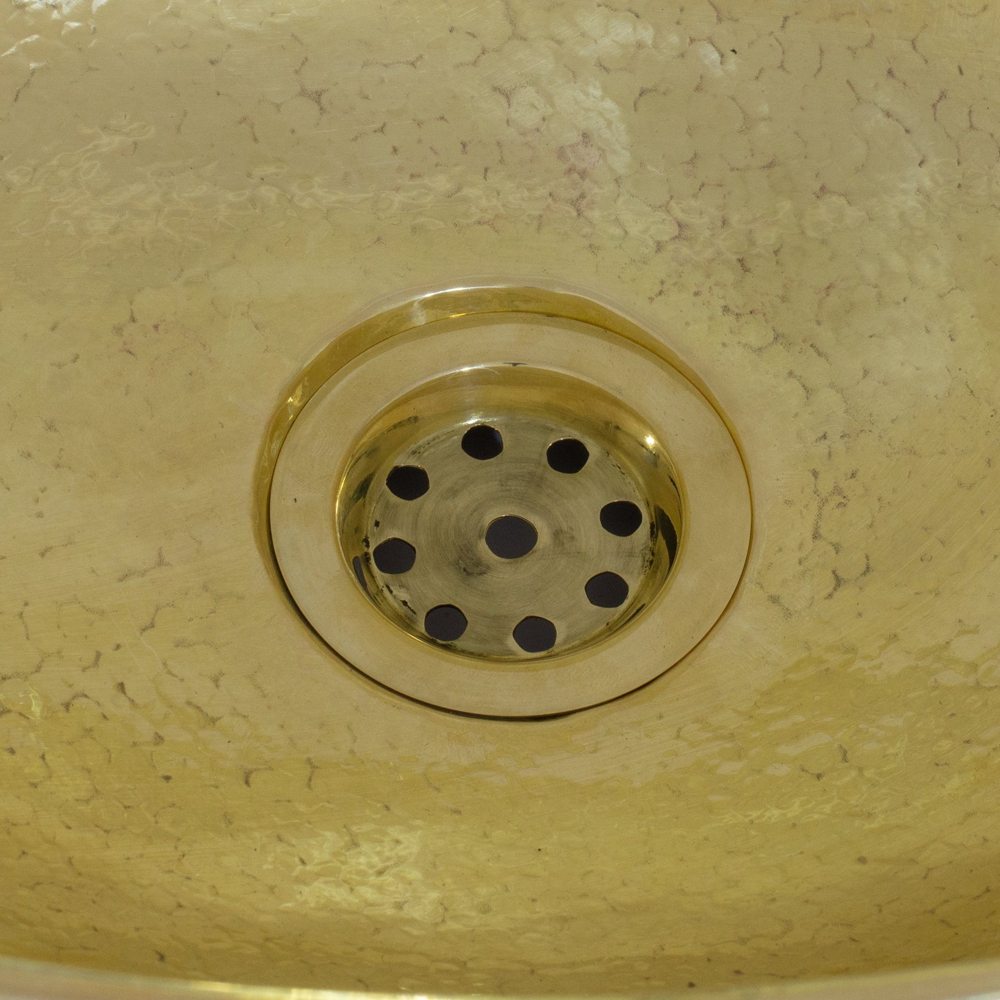 Hammered Brass Oval Vessel Sink | Handmade Bathroom Washbasin - Insideast
