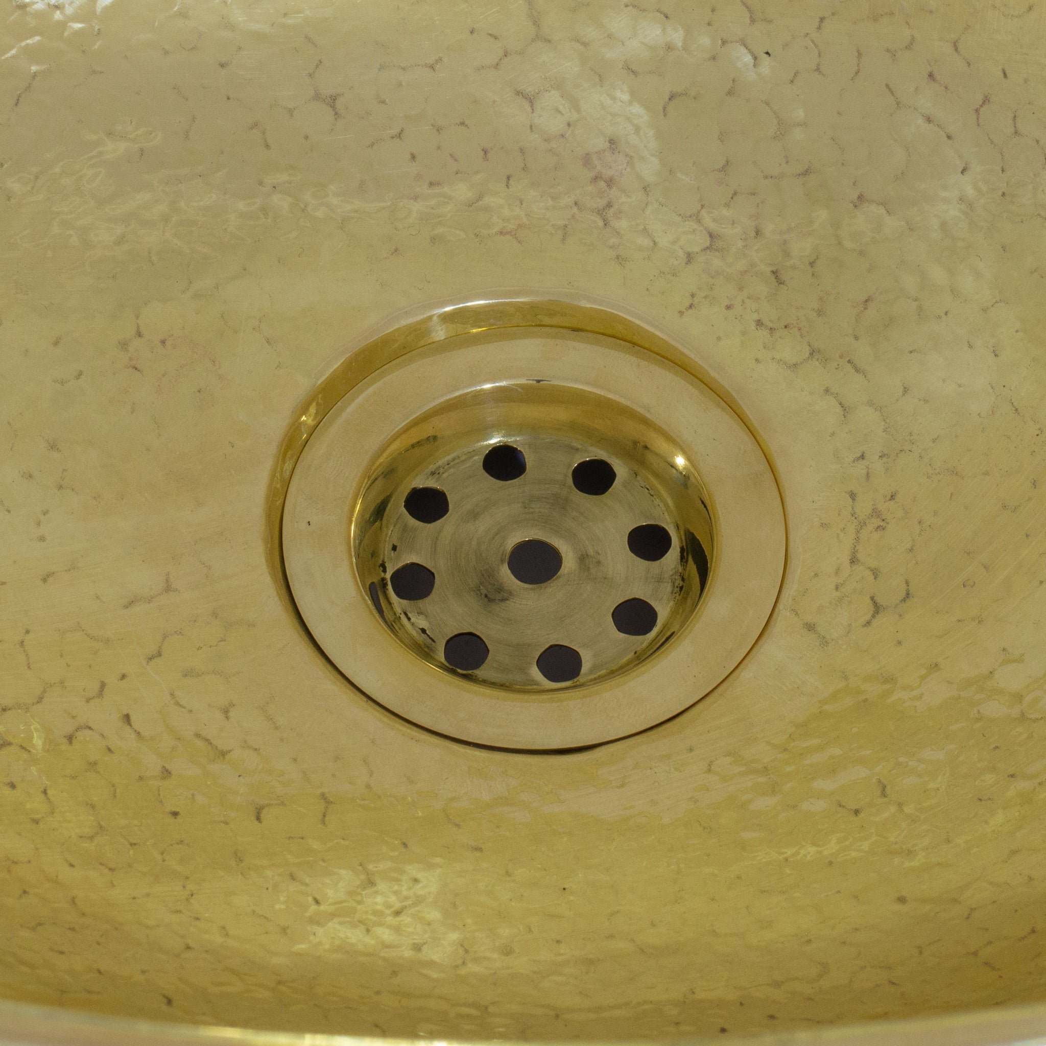 Hammered Brass Oval Vessel Sink | Handmade Bathroom Washbasin - Insideast