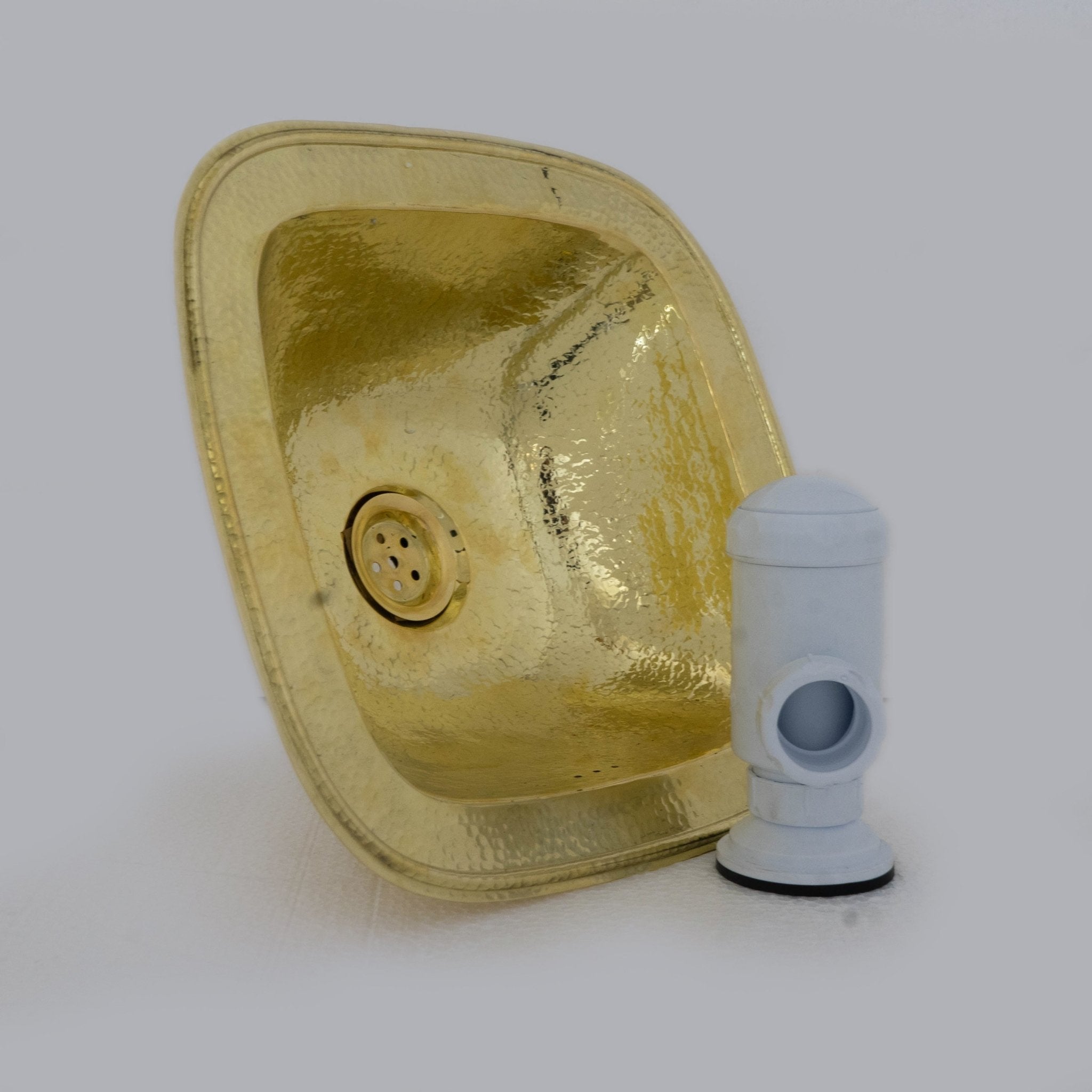 Hammered Brass Sink, Square Drop - in Brass Bathroom Sink, Hammered Antique Brass Sink - Insideast