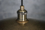 Load image into Gallery viewer, Hammered Bronze Finish Bowl Plate Pendant Light, Solid Brass Ceiling Light
