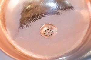 Hammered Copper Sink, Vanity Bathroom Sink, Copper Bowl Sink