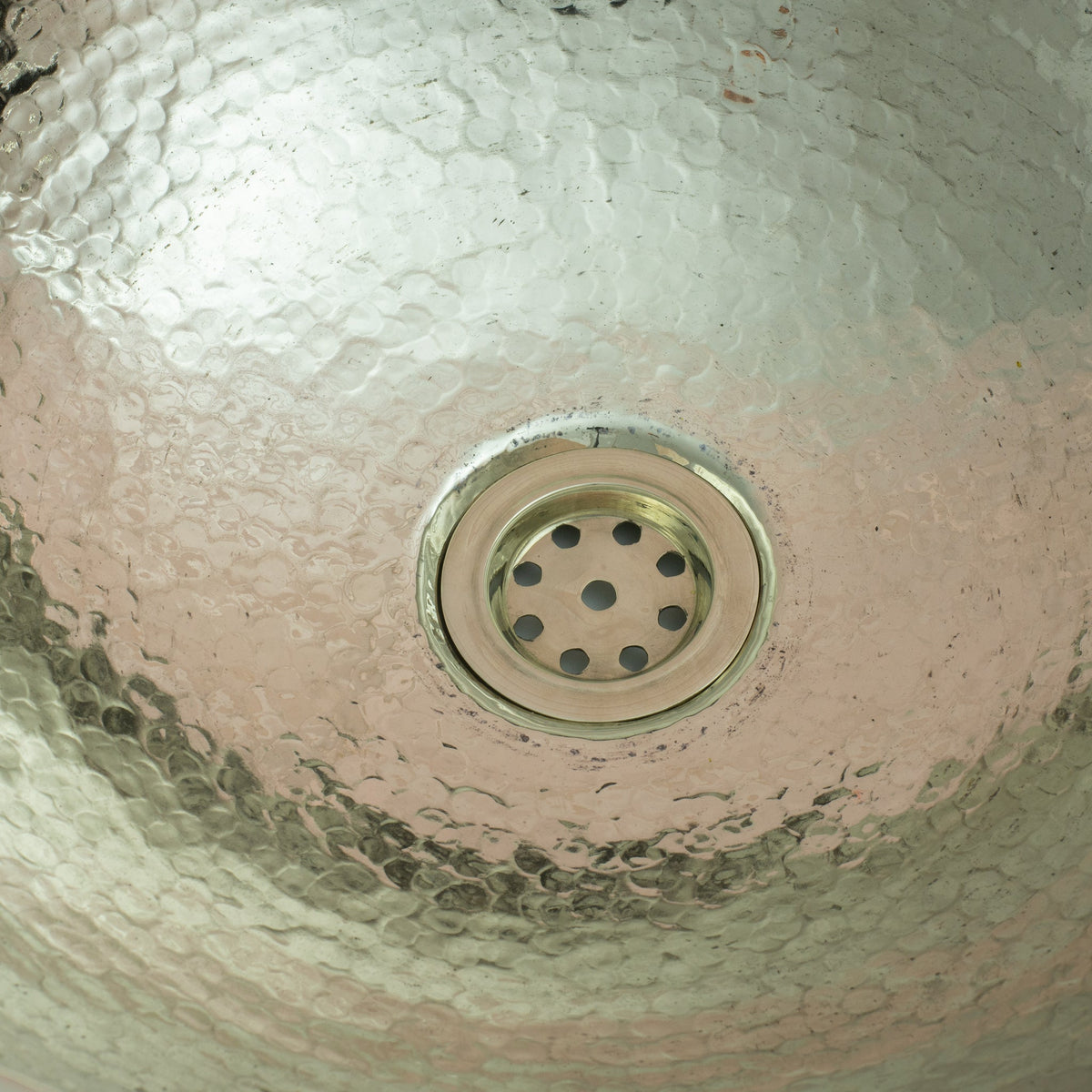 German silver bowl vessel sink close up