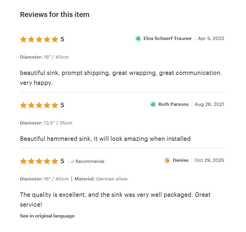 Hammered German Silver Bowl Vessel Sink – Handcrafted Bathroom Vanity Sink - Insideast