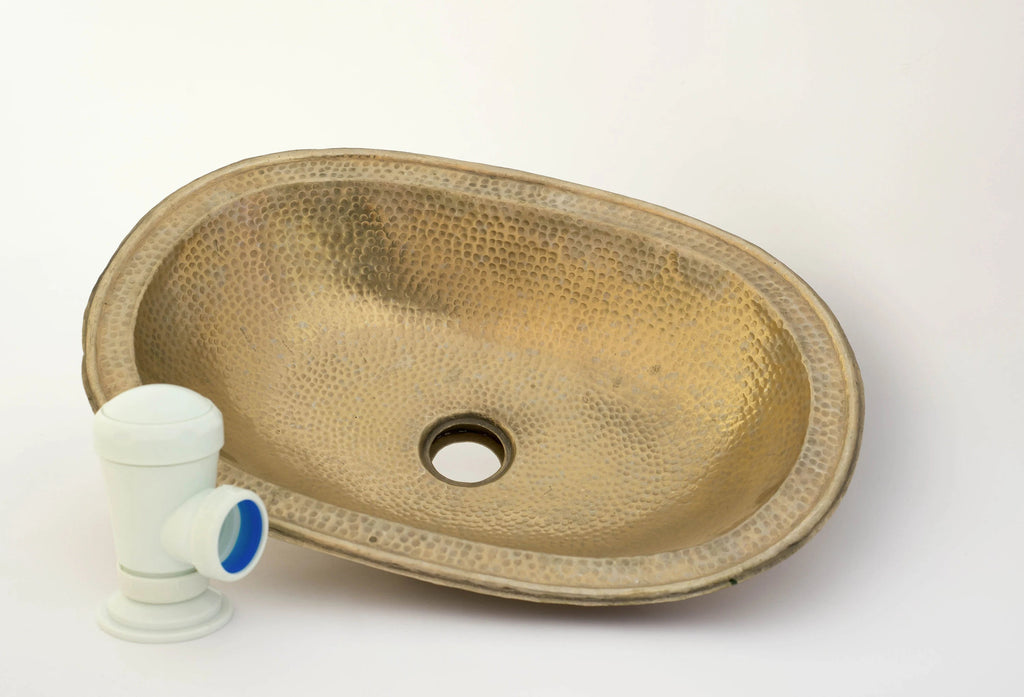 Hammered Oval Brass Sink, Drop-in Brass Bathroom Sink, Antique Brass Sink, Bathroom Brass sink, Aged Brass Sink