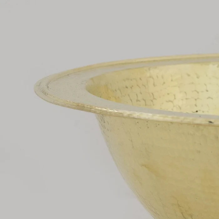 Hammered Oval Brass Sink, Drop-in Brass Bathroom Sink, Antique Brass Sink