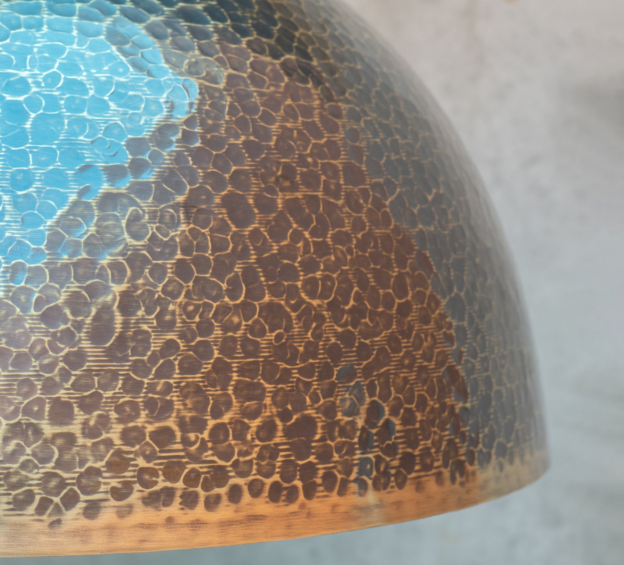 Hammered Pendant Light, Brass Dome Ceiling Light, Kitchen Island Hanging Light Fixture - Insideast