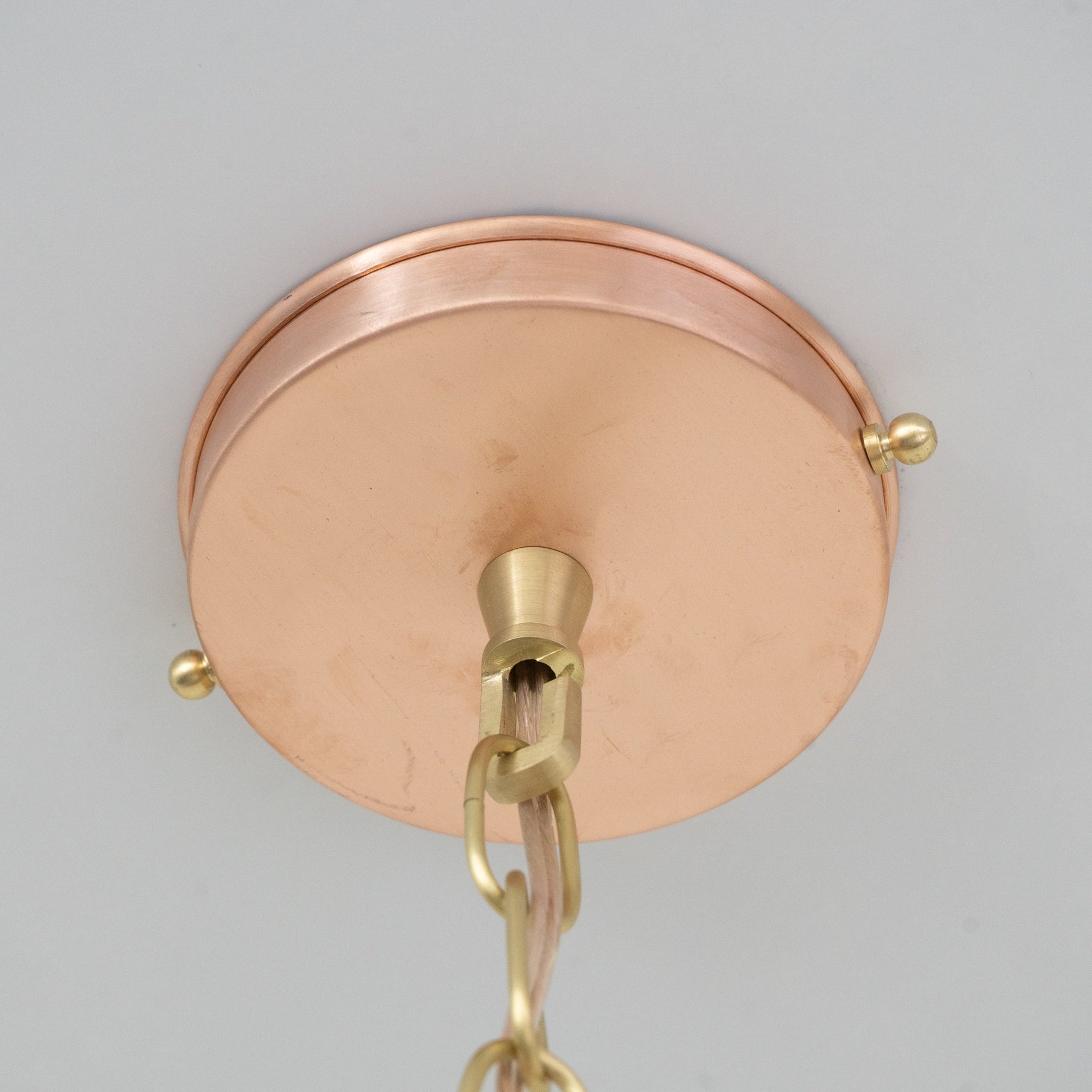 Hand - Hammered Wide Copper Dome Pendant - Rustic Moroccan Hanging Light for Kitchen & Dining - Insideast