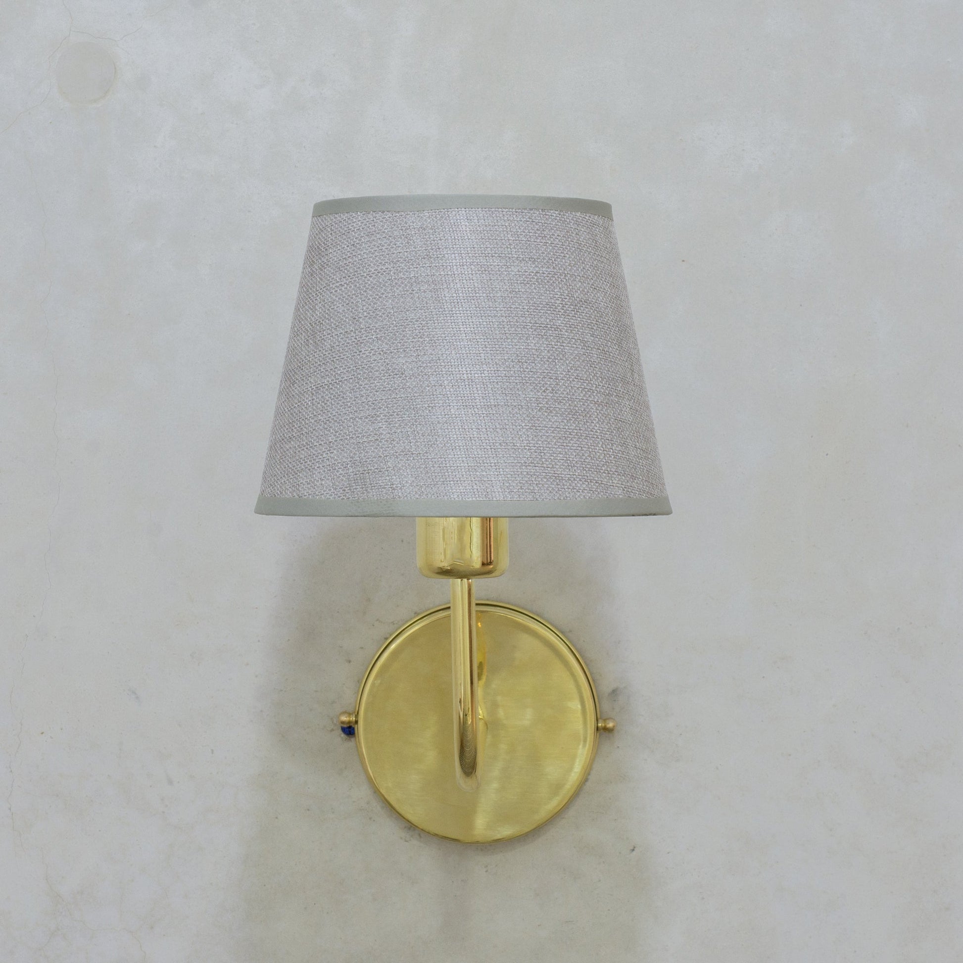 Handcrafted Brass Wall Sconce, Wall Light With Tissue Cover, Living Room Wall Light, Indoor Wall Lamp - Insideast