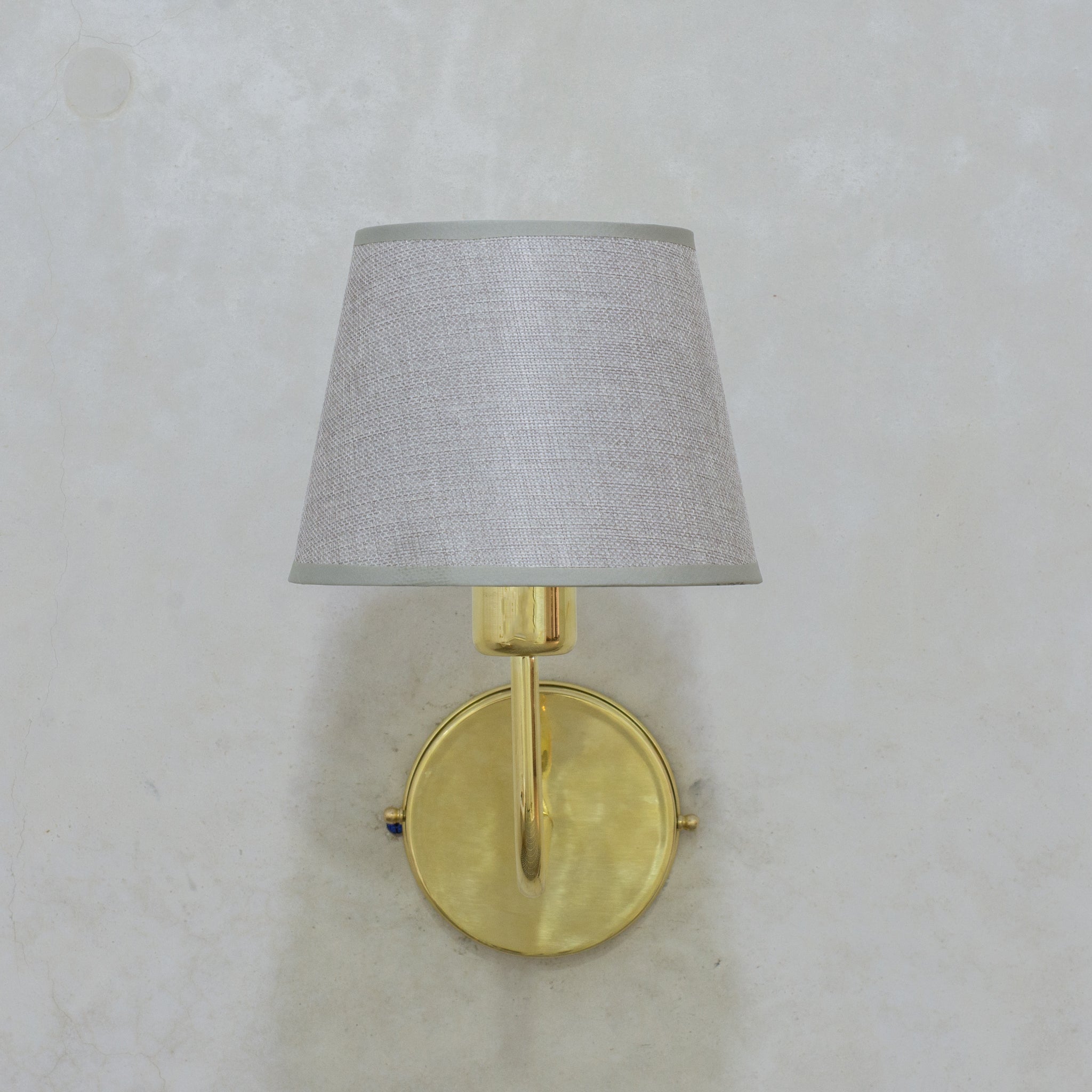 Handcrafted Brass Wall Sconce, Wall Light With Tissue Cover, Living Room Wall Light, Indoor Wall Lamp - Insideast